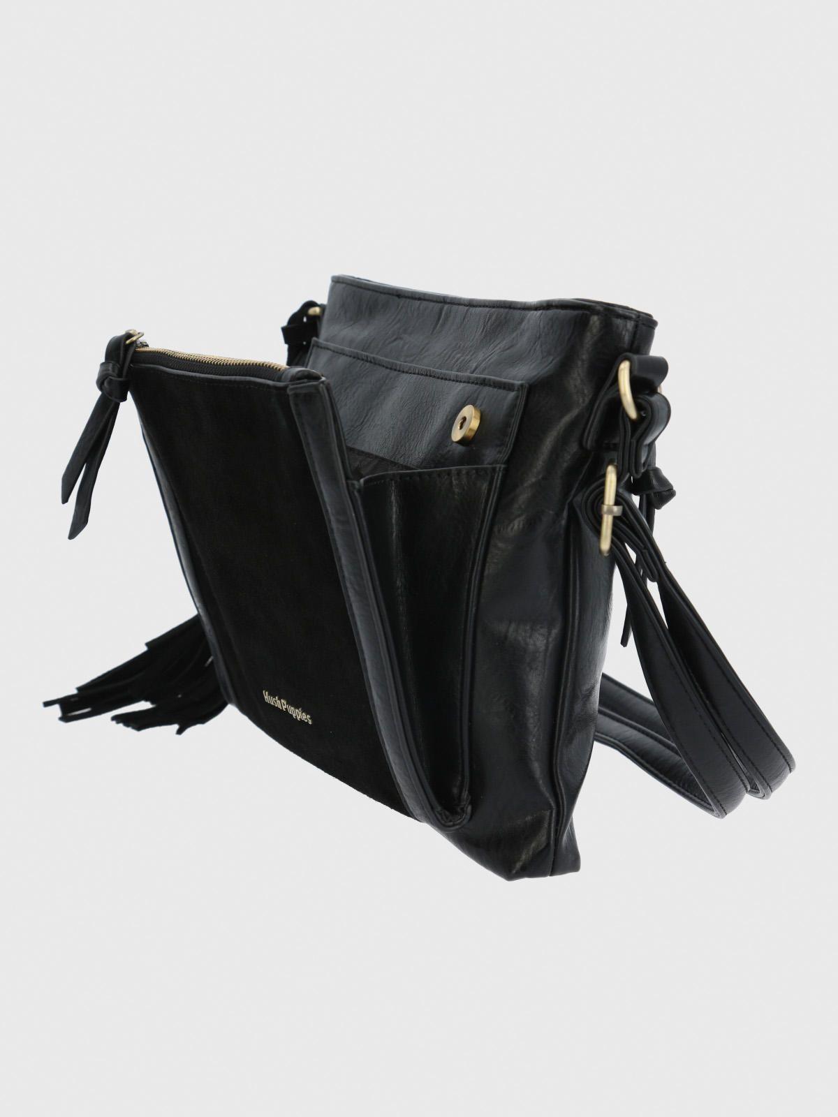 Cartera Ecocuero Mujer Lek Cross Negro-3