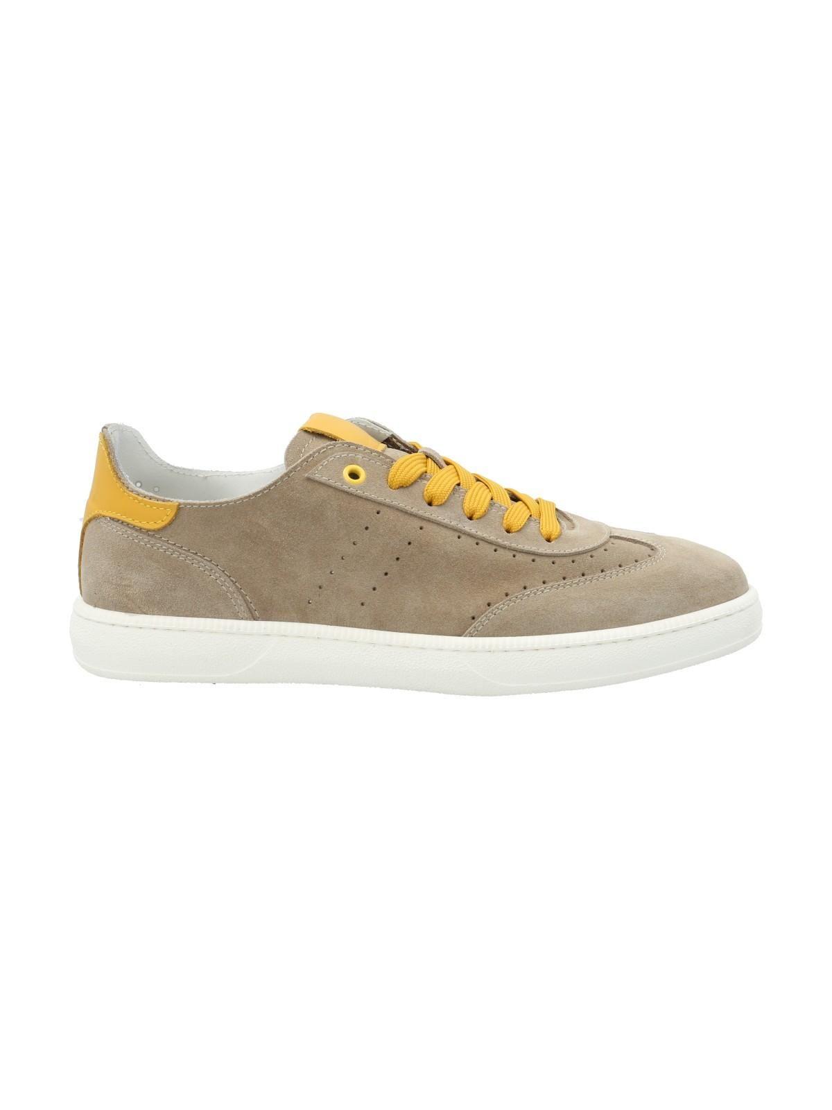 Zapatilla Cuero Hombre Xavi Beige Oscuro-0
