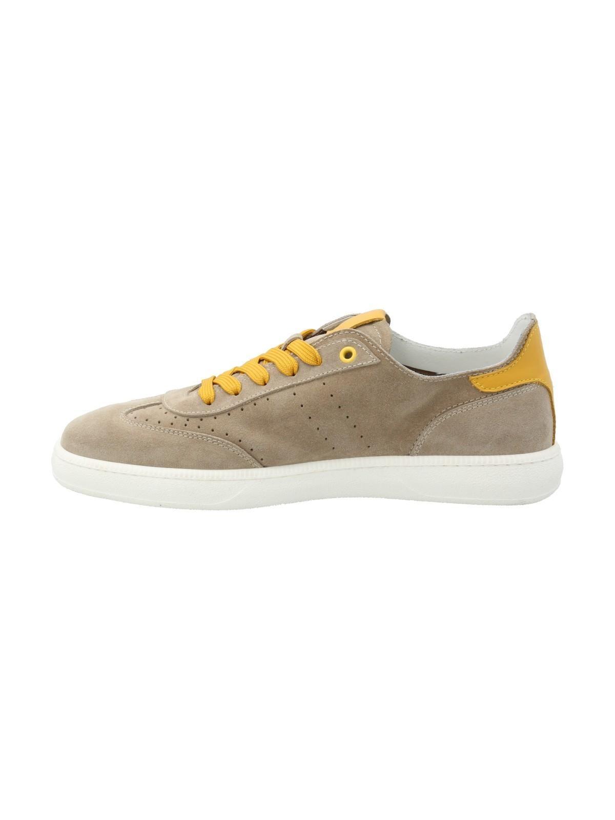 Zapatilla Cuero Hombre Xavi Beige Oscuro-5