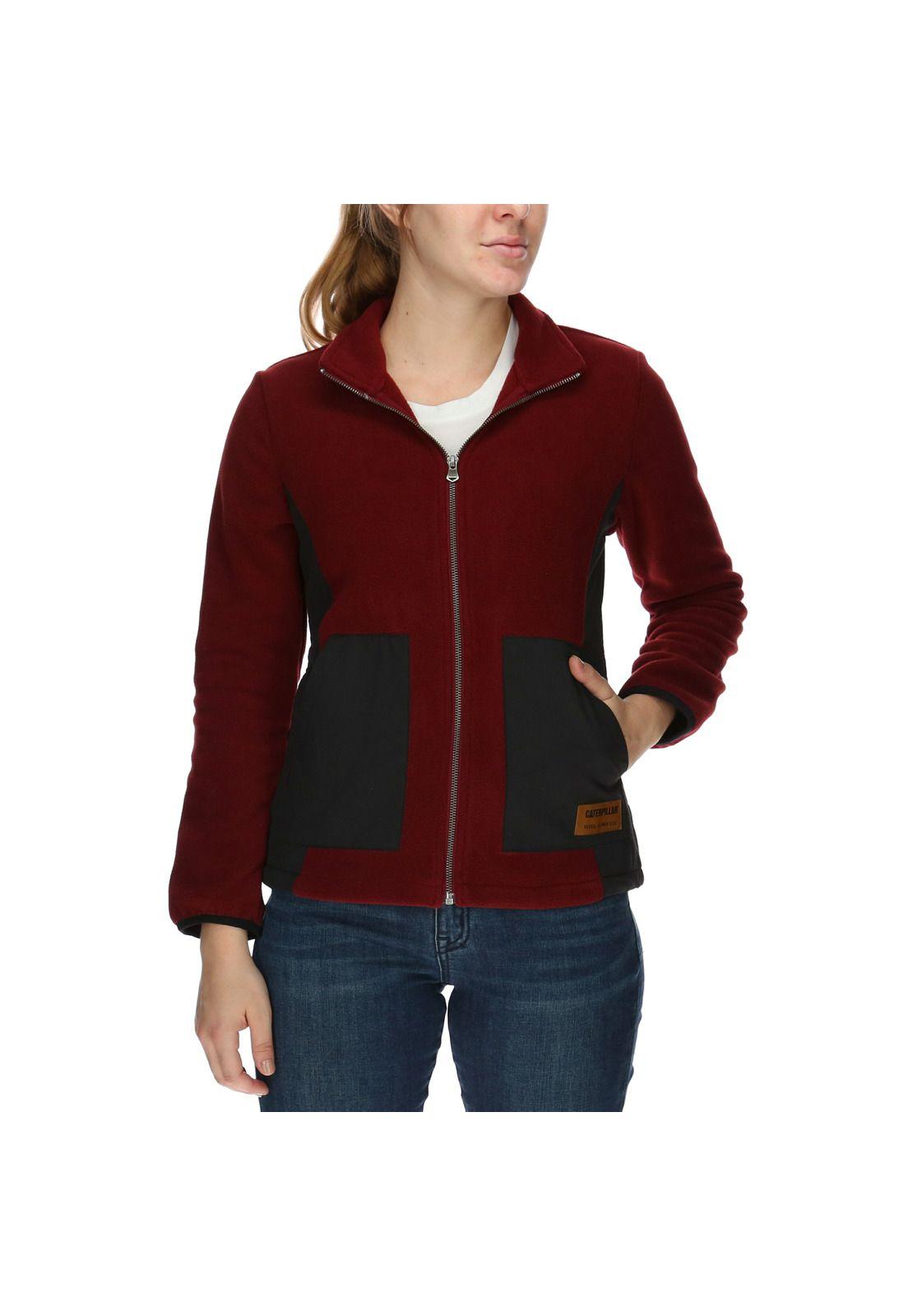 Polar Mujer W'S Contrast Work Fleece Burdeo-0