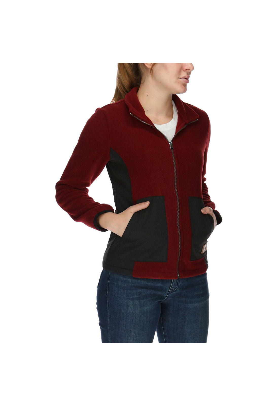 Polar Mujer W'S Contrast Work Fleece Burdeo-3