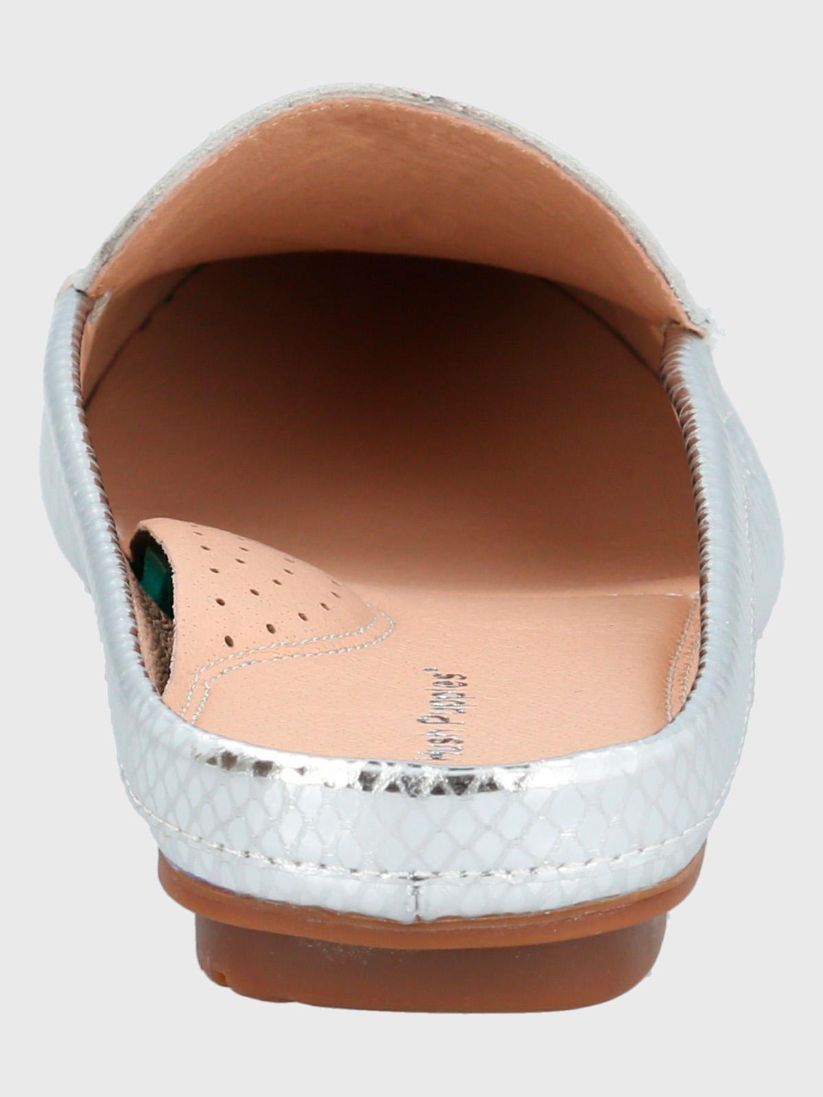 Mocasín Cuero Gris Mujer Cabris -5