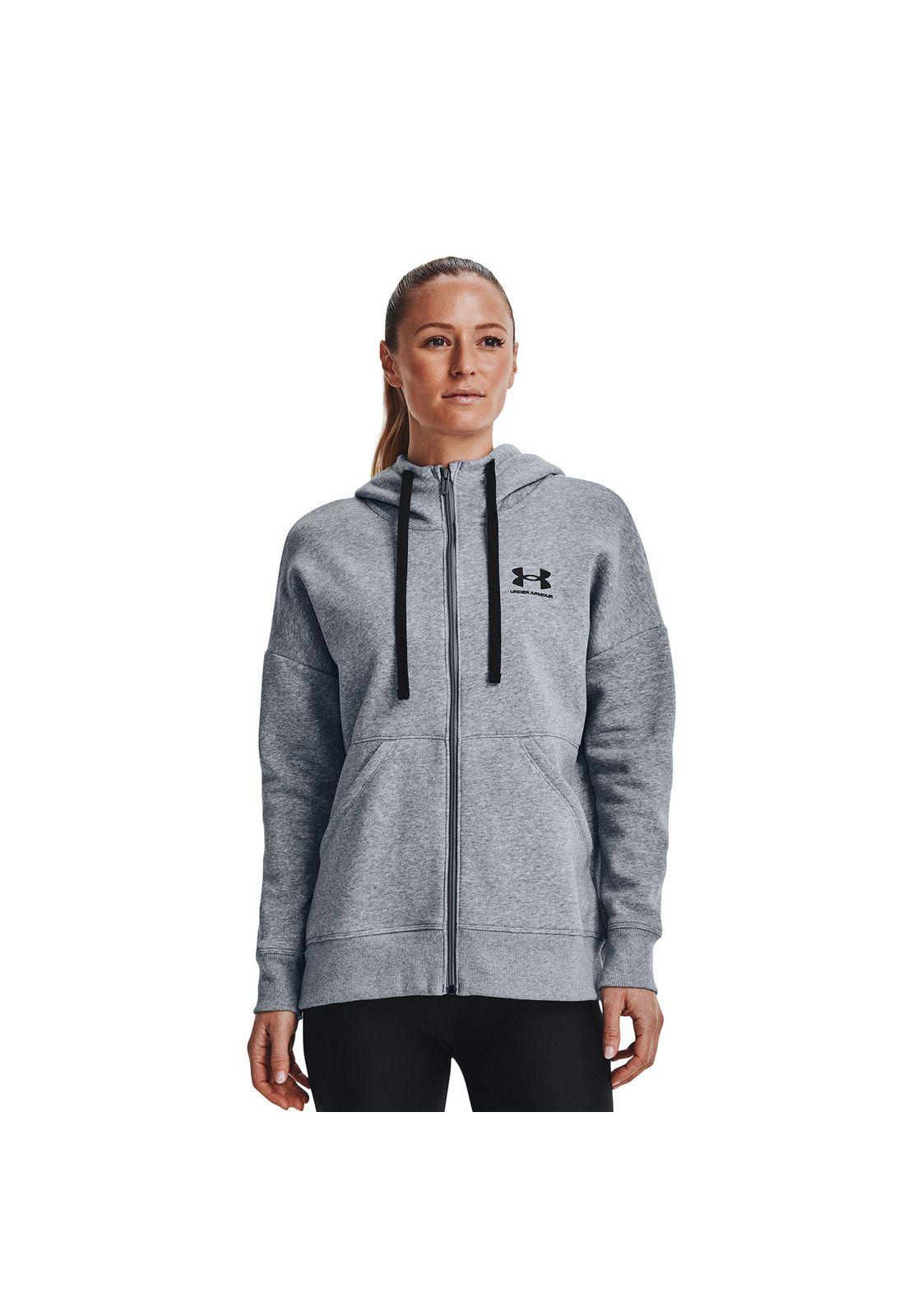 Polerón Mujer Rival Fleece Fz Hood Gris-2