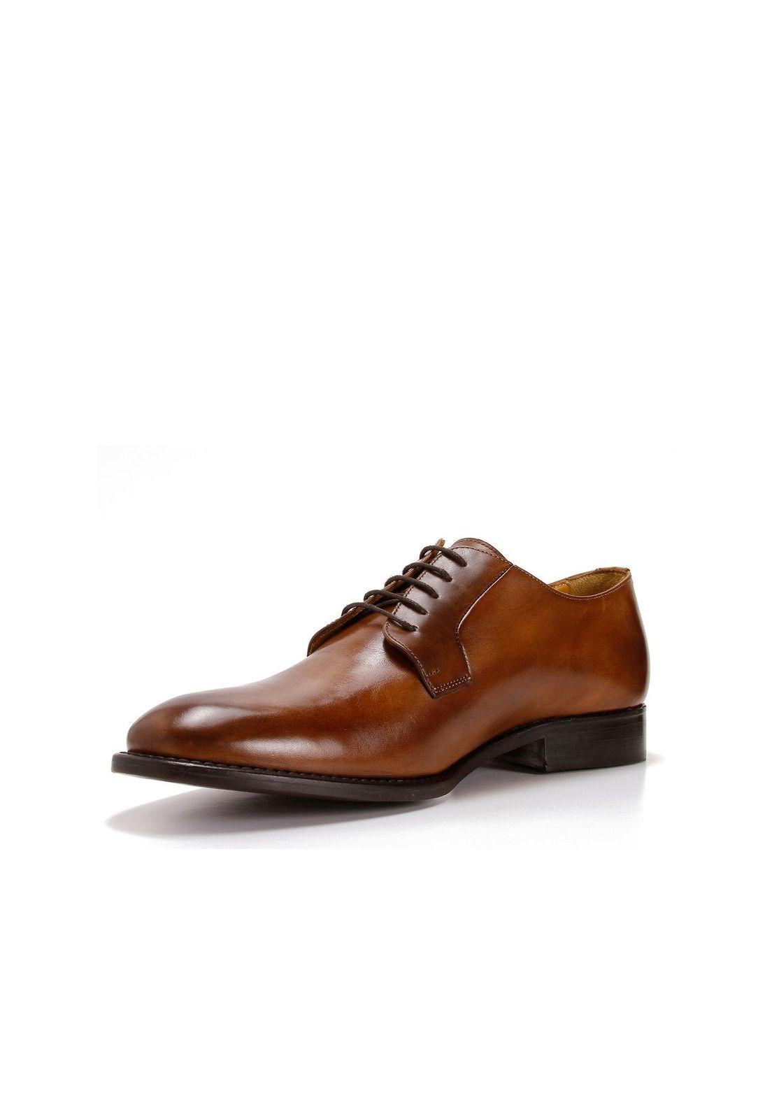 Zapato Cuero Tiberio Café-1