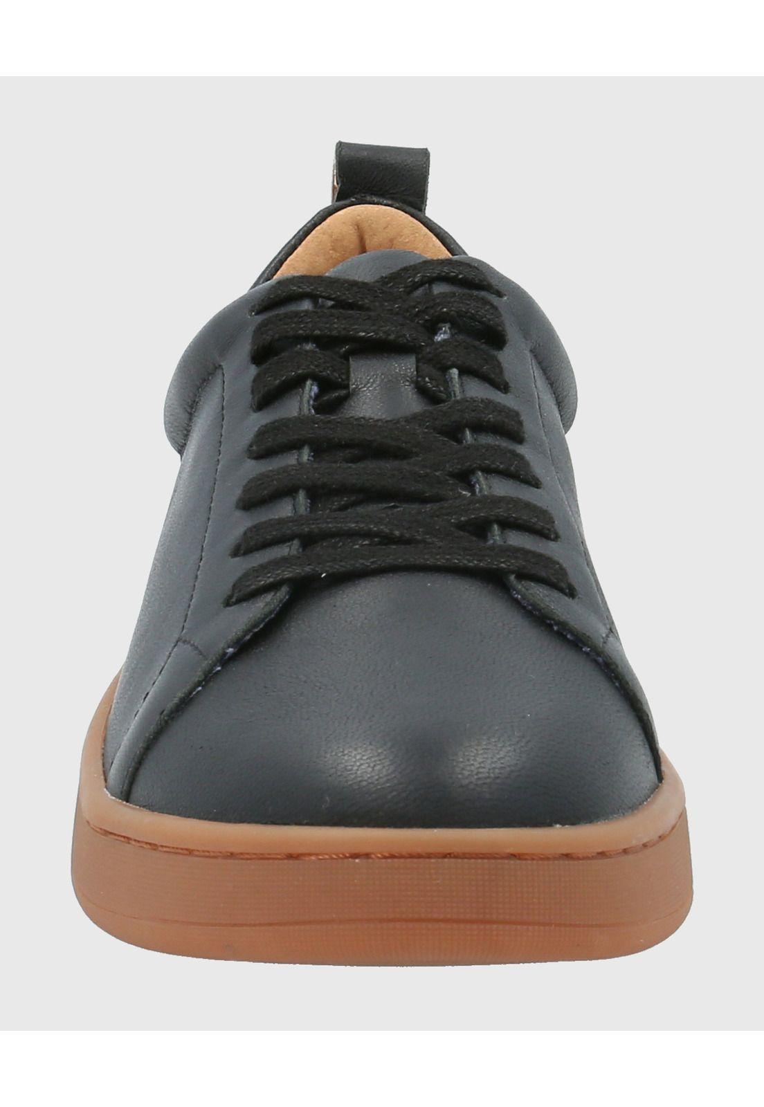 Zapatilla Cuero Mujer Tottem Negro-3