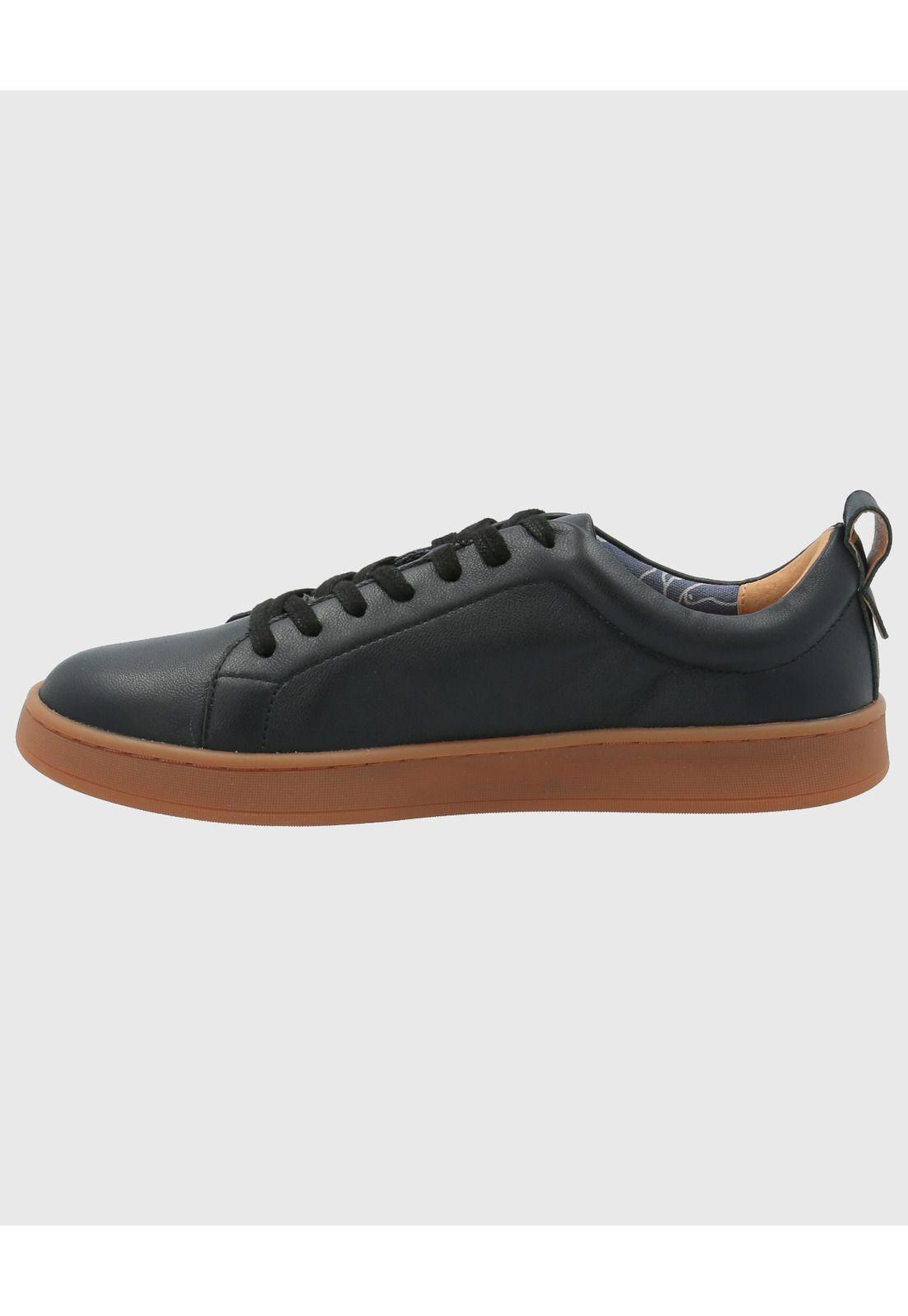 Zapatilla Cuero Mujer Tottem Negro-5