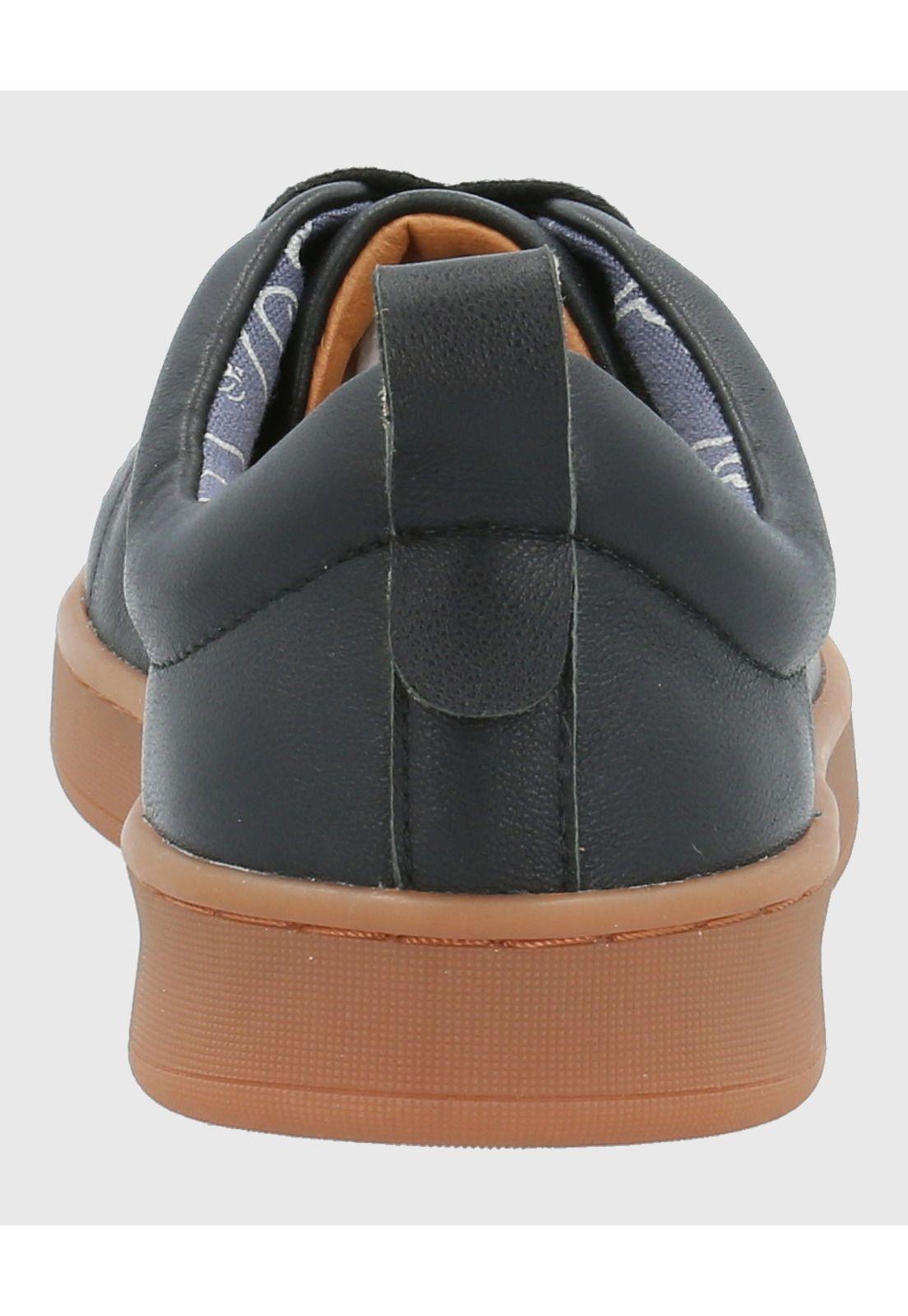 Zapatilla Cuero Mujer Tottem Negro-6