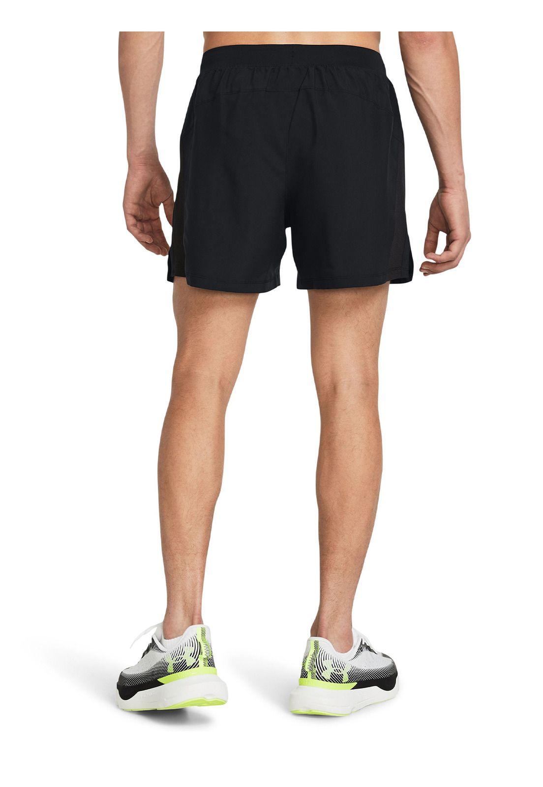 Shorts UA Launch de 5" para hombre Negro-1