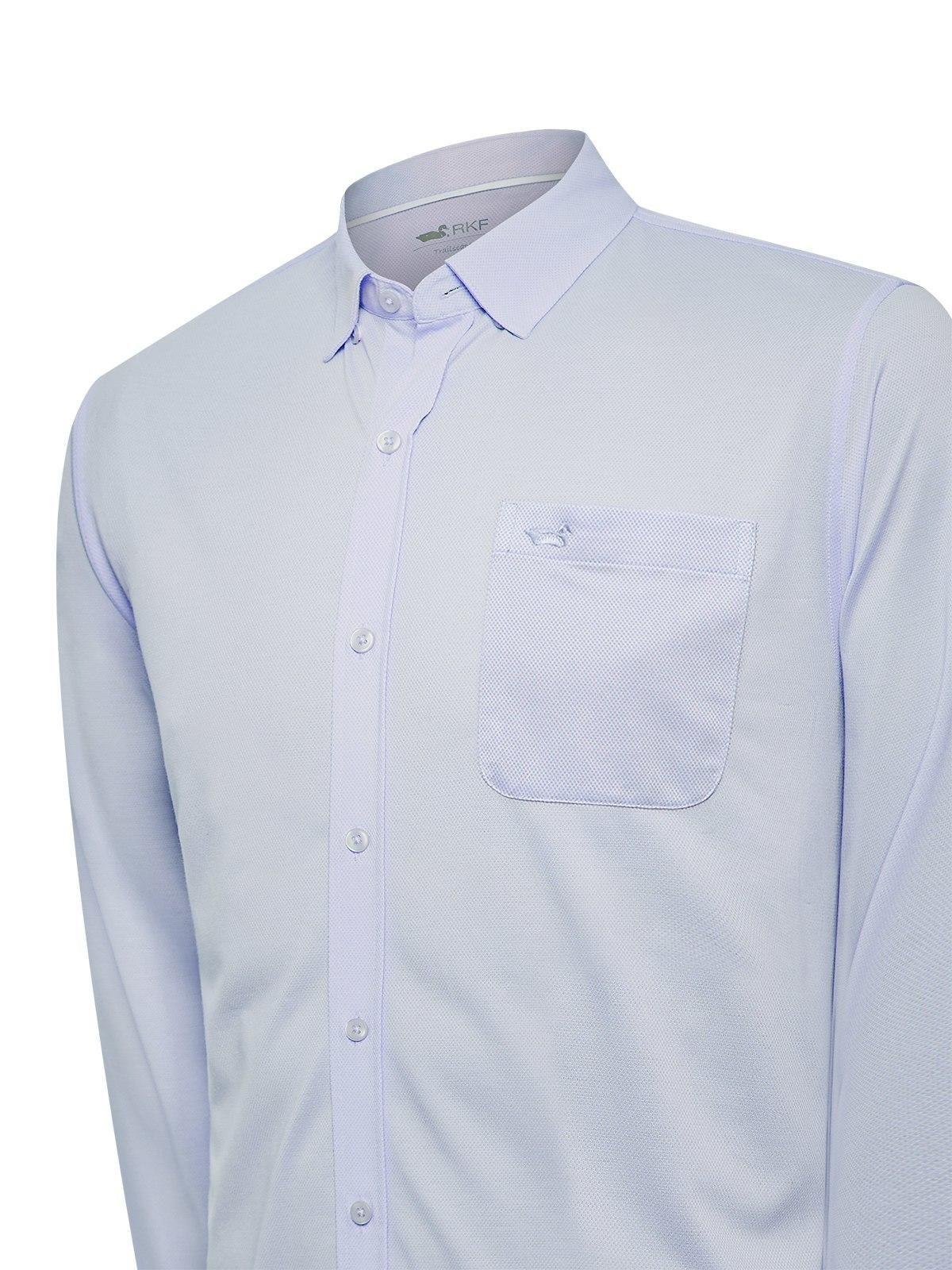 Camisa Algodón Supima® Hombre Jersey Azul-3
