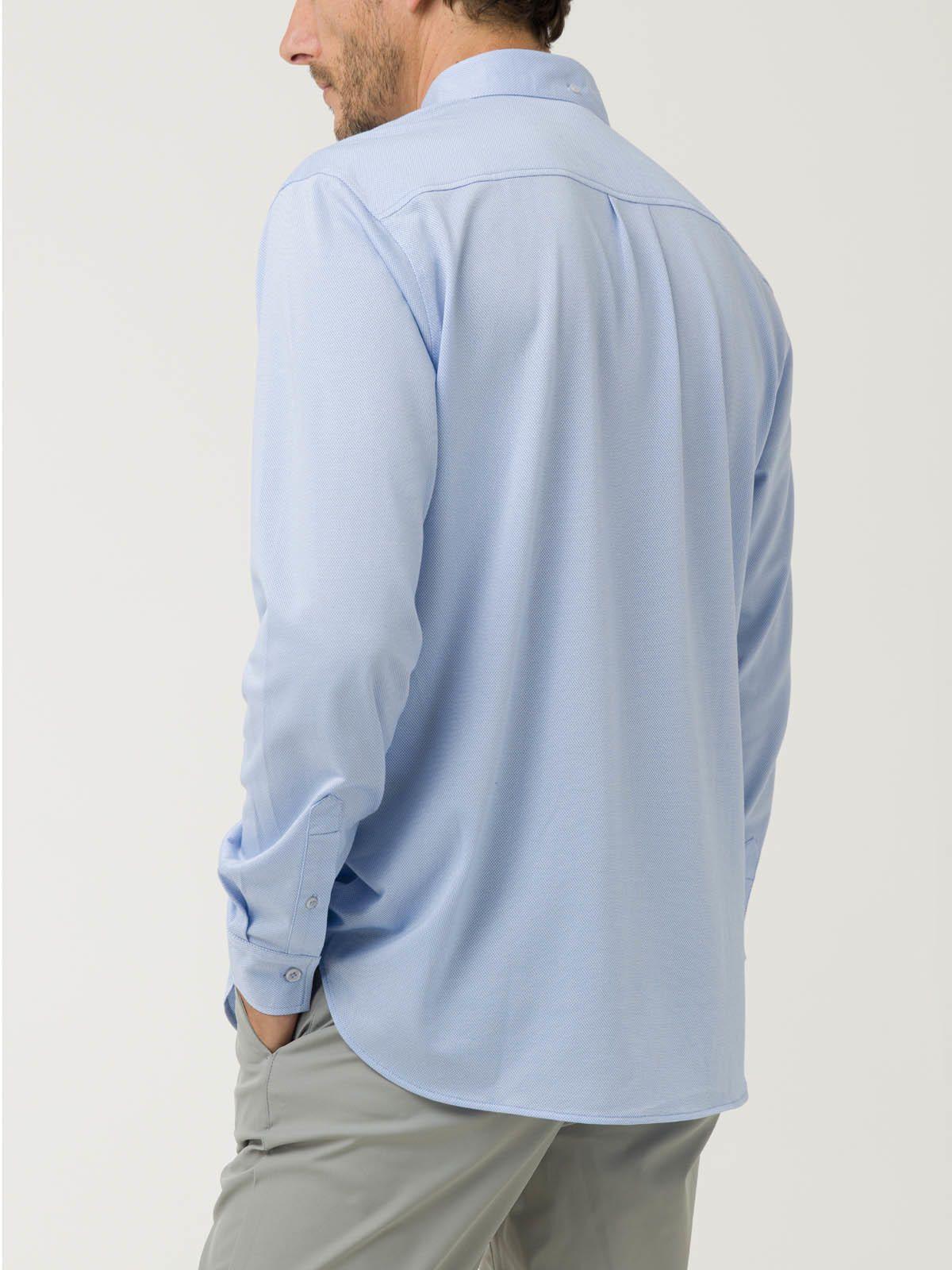 Camisa Algodón Supima® Hombre Jersey Azul-5