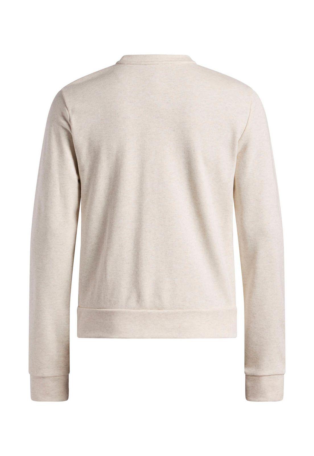 Poleron Lifestyle para mujer Rival Terry Crew café -1