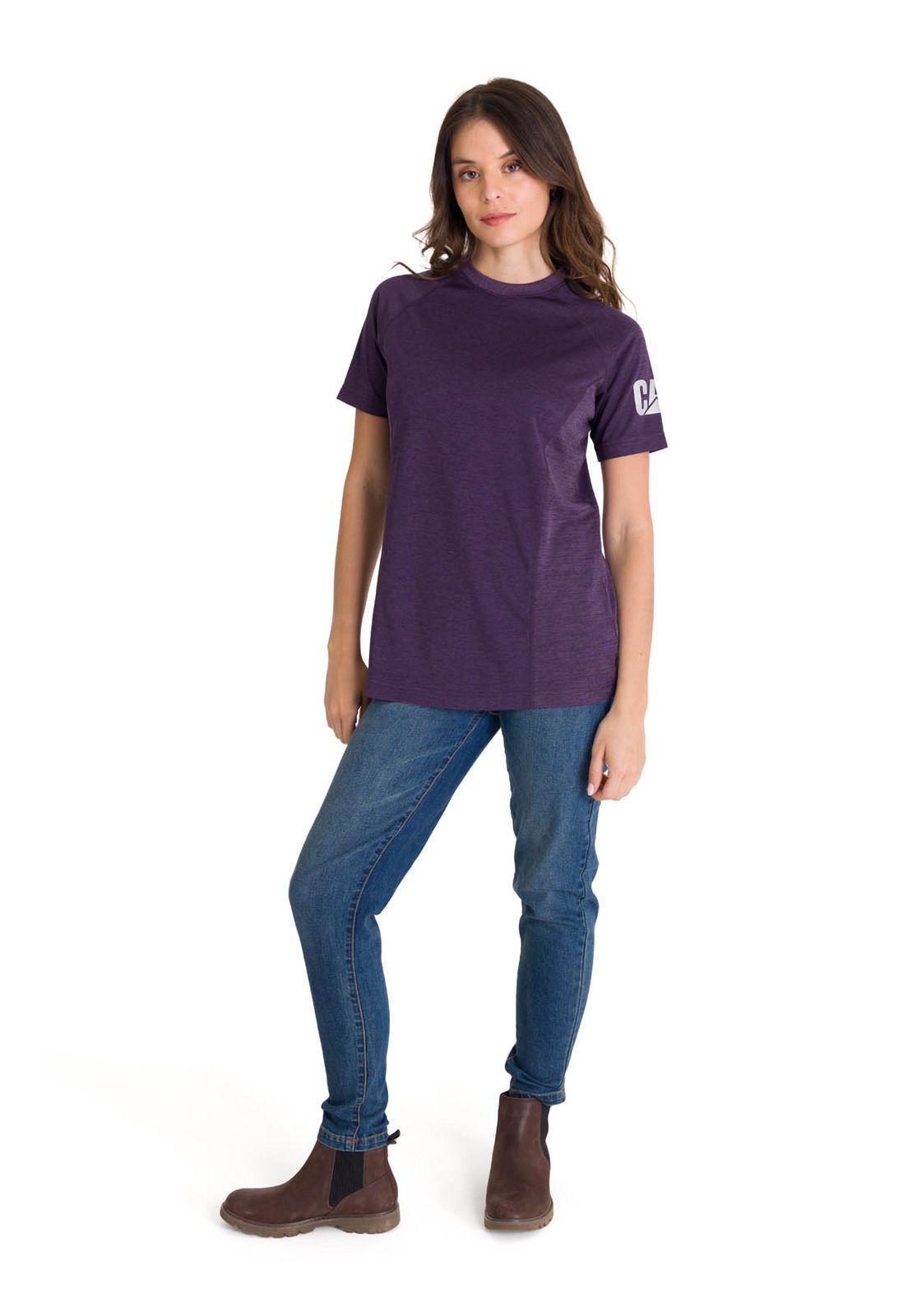 Polera Lightweight Cooling Crew Mujer Púrpura-5