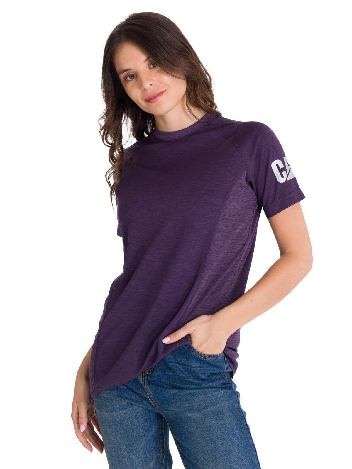 Polera Mcorta Lightweight Cooling Crew Mujer Púrpura-0