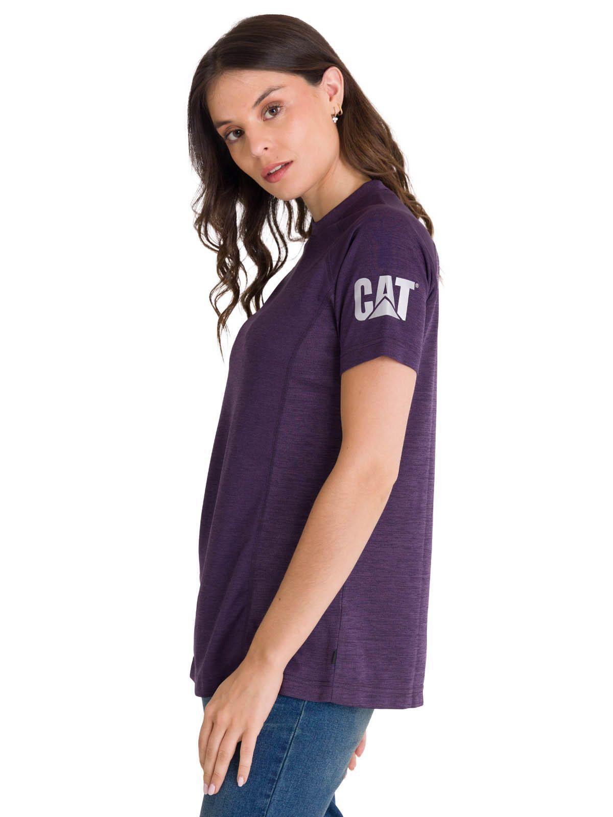 Polera Mcorta Lightweight Cooling Crew Mujer Púrpura-1