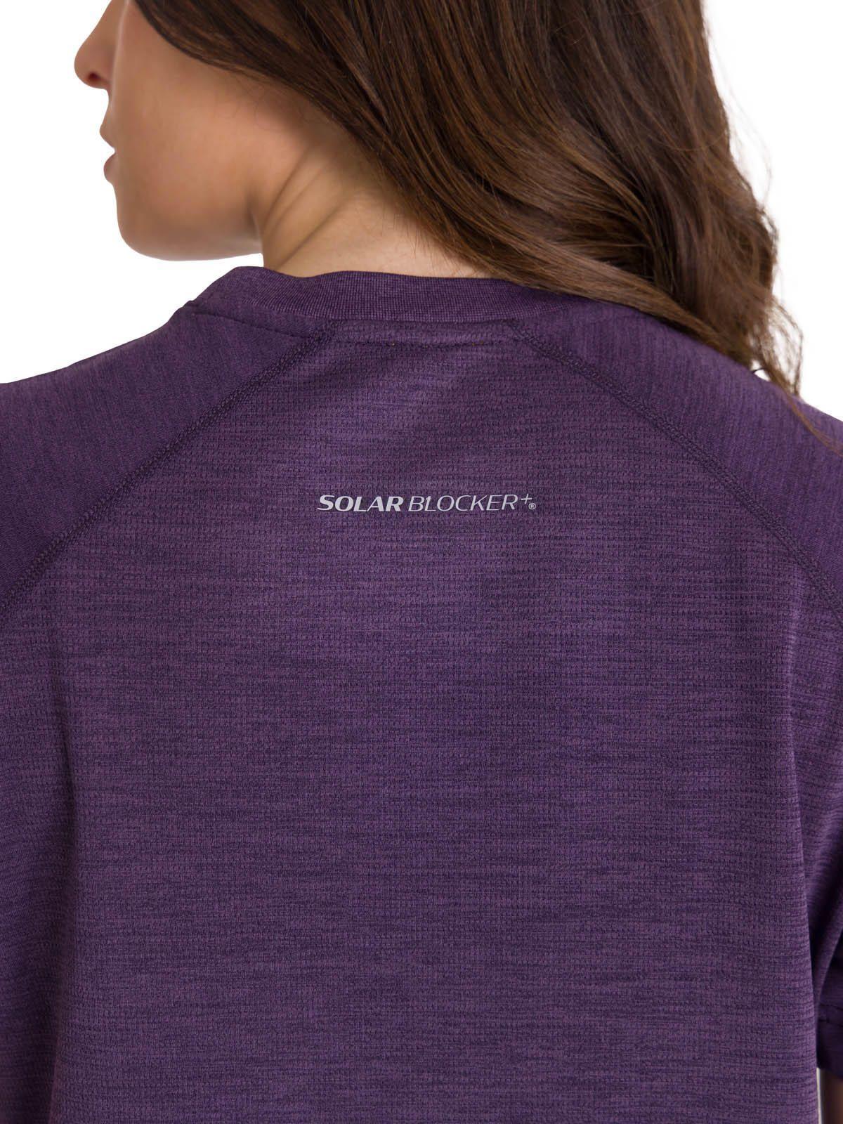 Polera Mcorta Lightweight Cooling Crew Mujer Púrpura-3