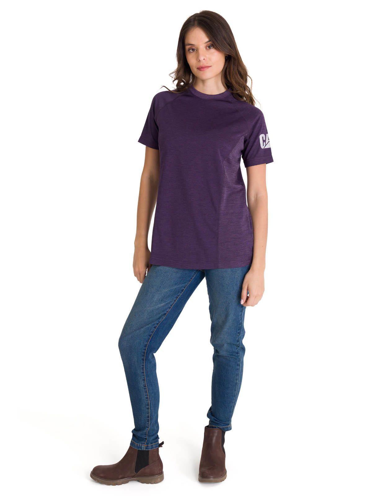Polera Mcorta Lightweight Cooling Crew Mujer Púrpura-5