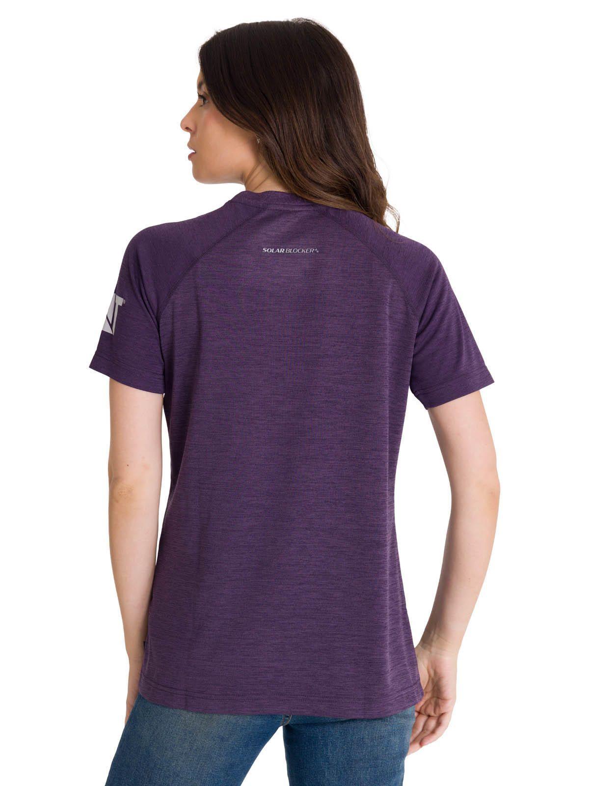 Polera Mcorta Lightweight Cooling Crew Mujer Púrpura-6
