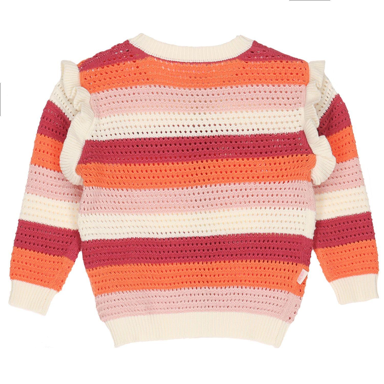 Sweater Niña Calado Rosado-1