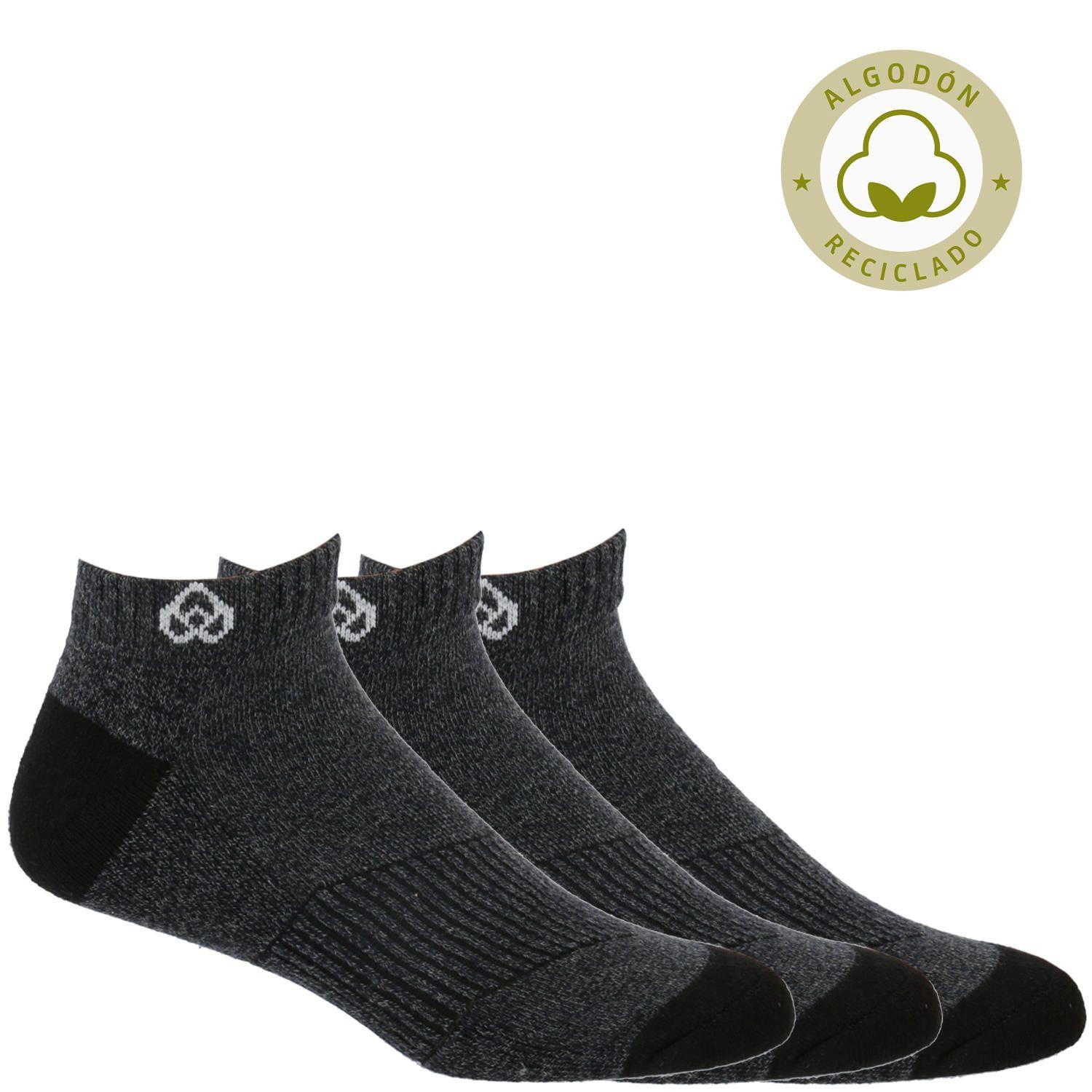 Calcetín Hombre Pack 3 Low  Cut Recycl Gris-0