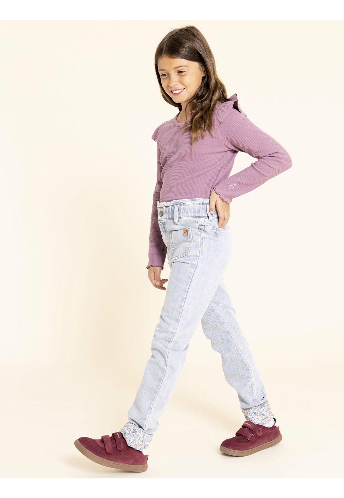 Zapatilla Cuero Clara-K Niña Rosado-4