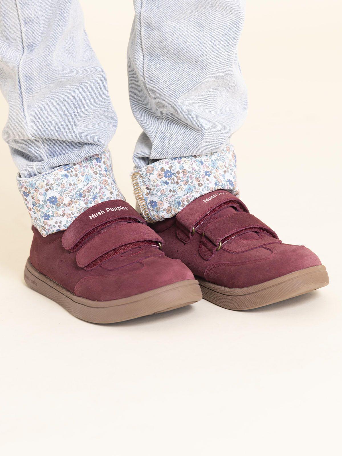 Zapatilla Cuero Clara-K Niña Rosado-1