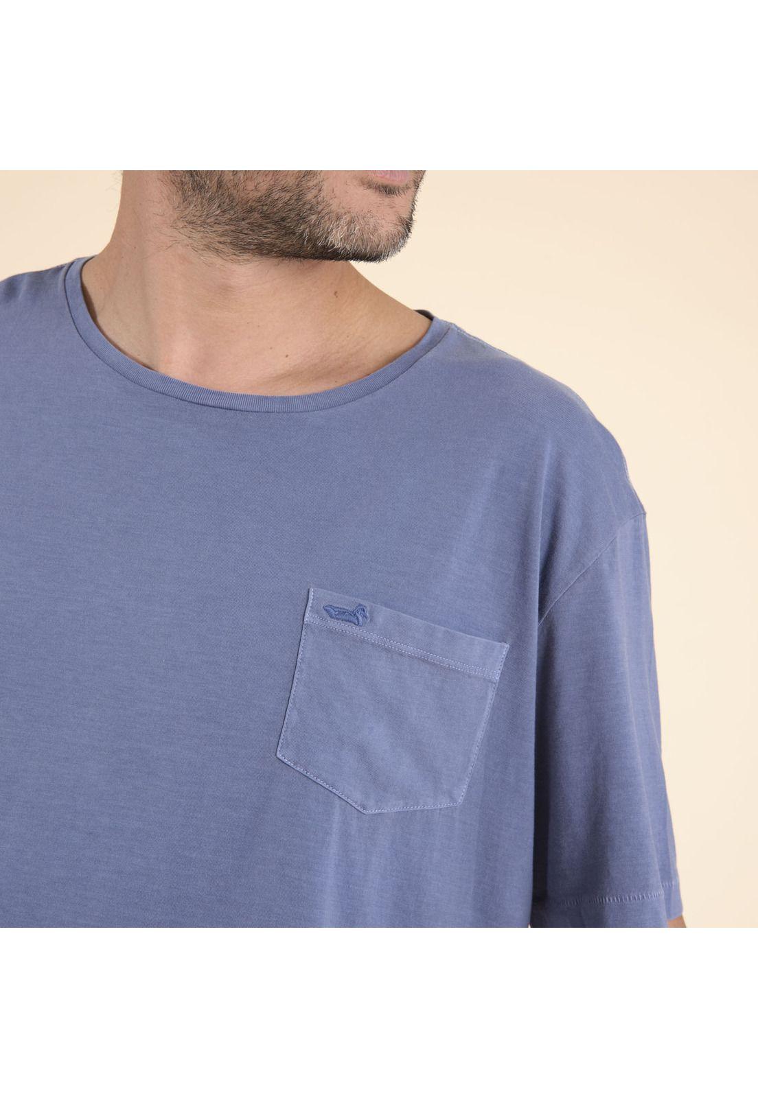 Polera Hombre Nicepocket Azul-4