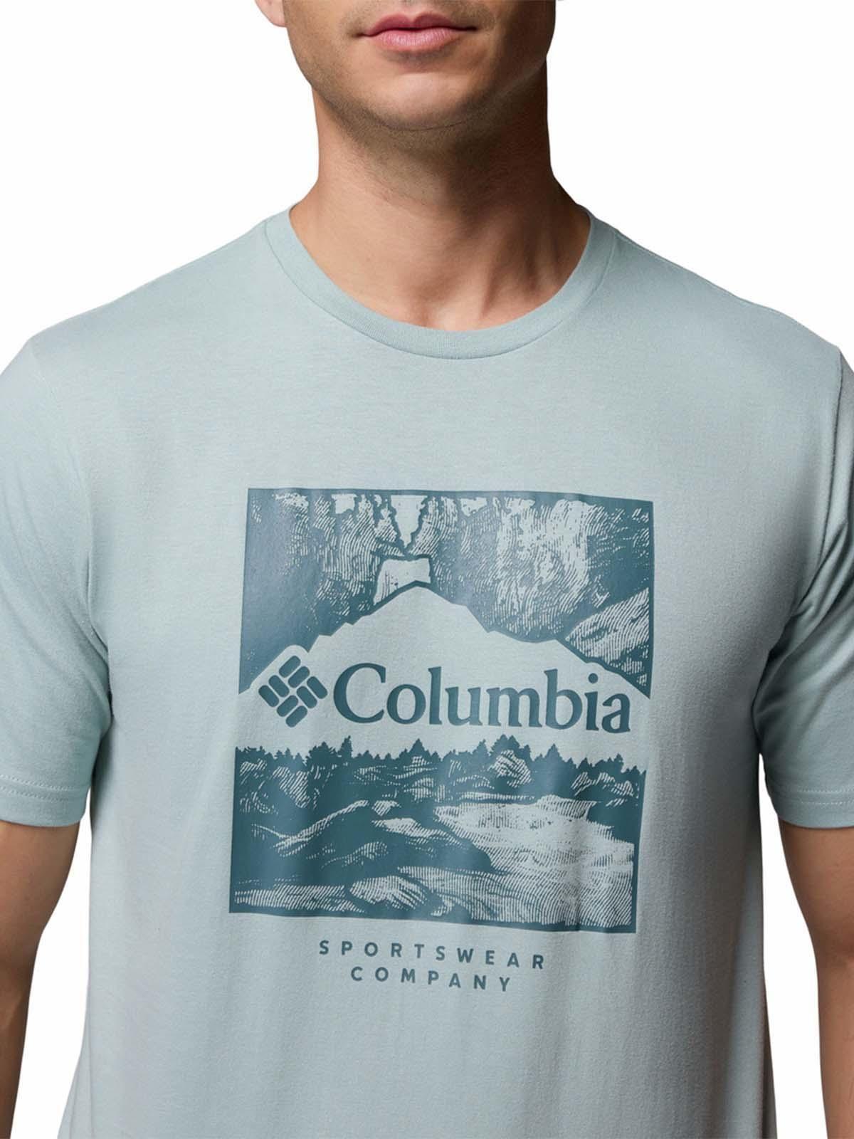 Polera M/C Hombre CSC Seasonal Logo Celeste-3