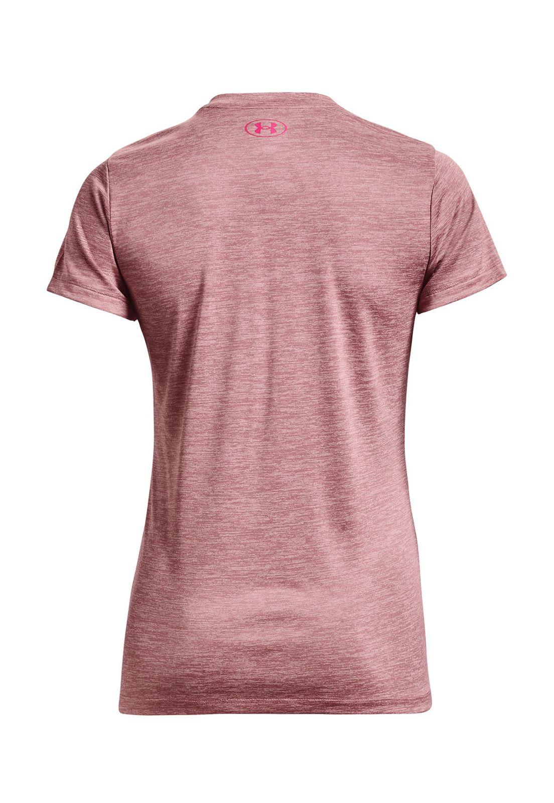 Polera manga corta Twist Tech mujer Rosa-1