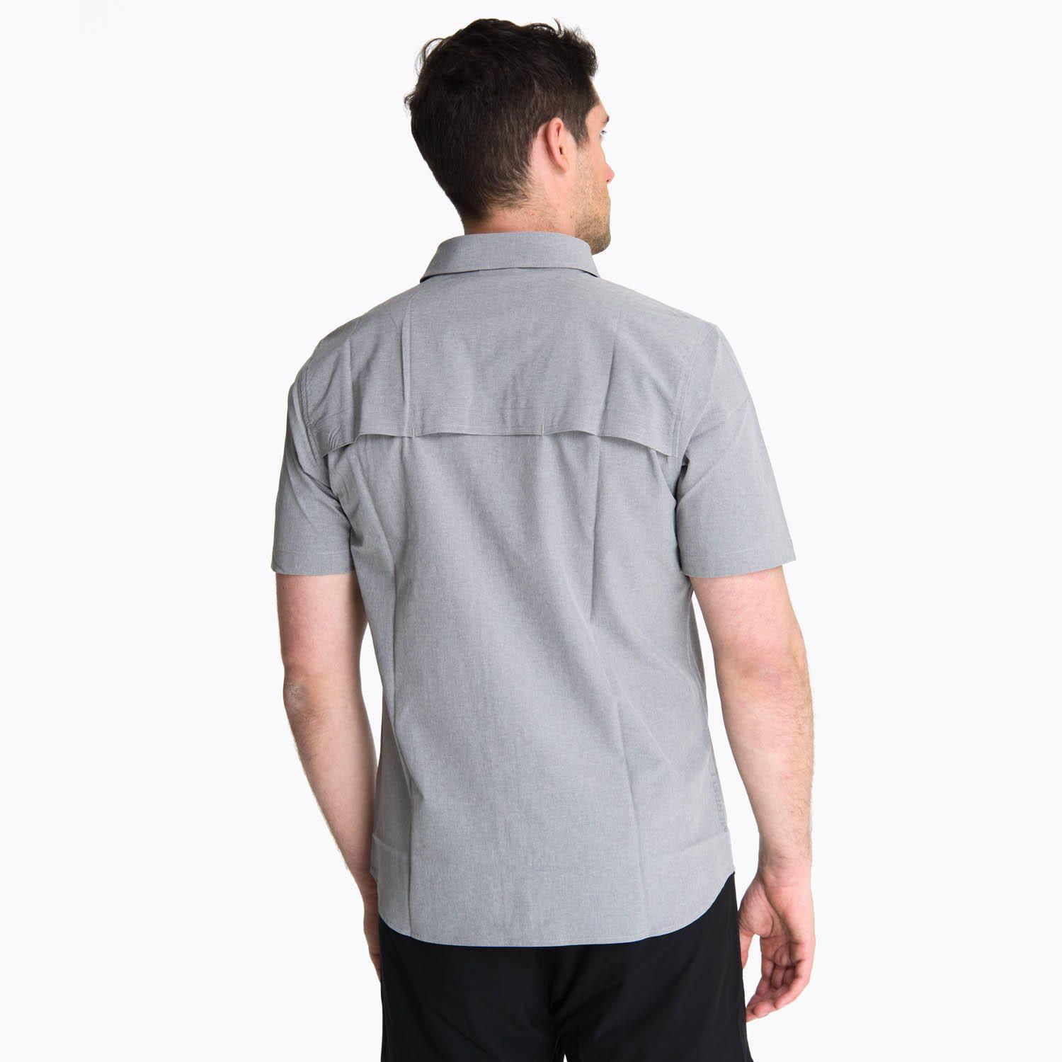 Camisa Manga Corta Hombre Akaroa Gris-3