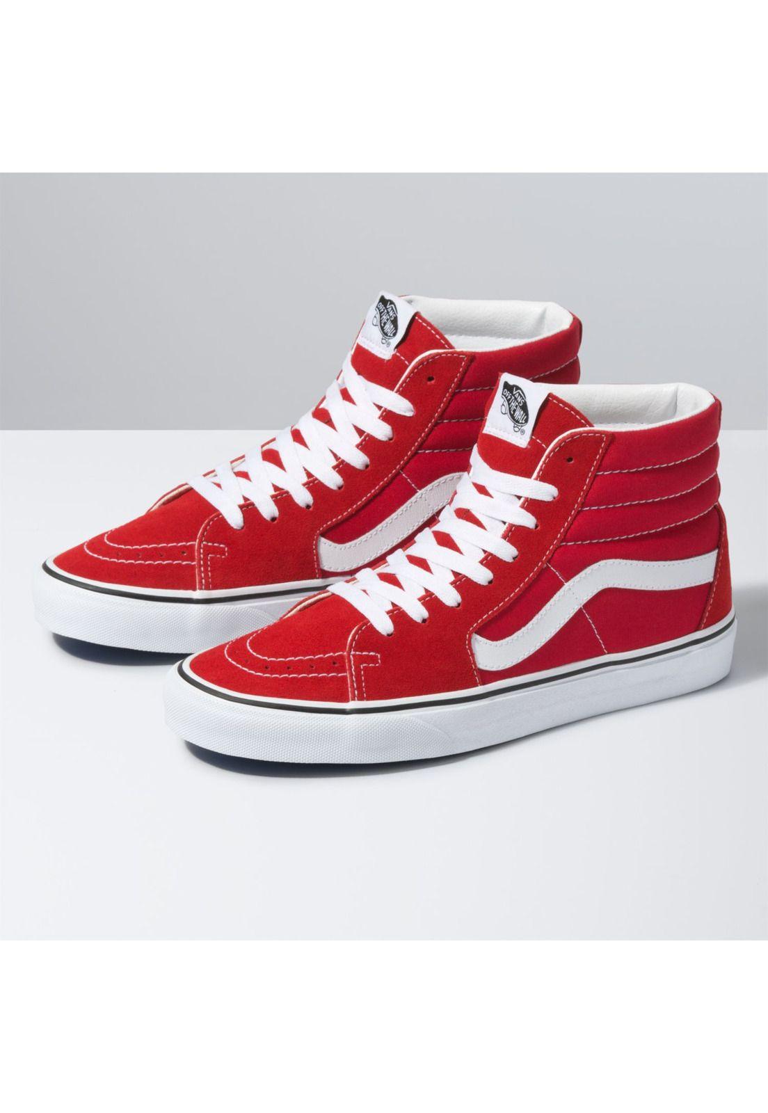 Zapatilla Con Caña Ua Sk8-Hi Rojo Unisex-0