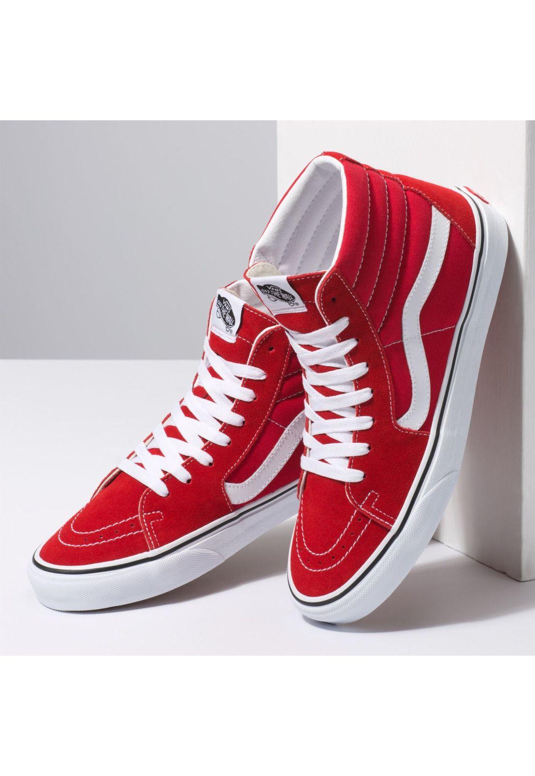 Zapatilla Con Caña Ua Sk8-Hi Rojo Unisex-3