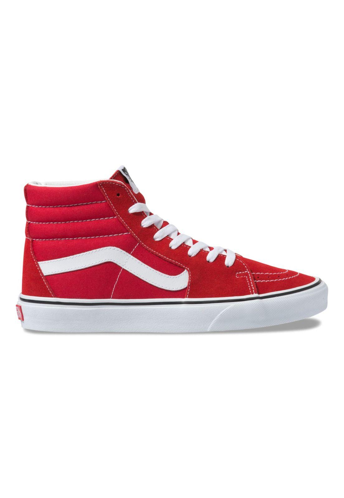 Zapatilla Con Caña Ua Sk8-Hi Rojo Unisex-4