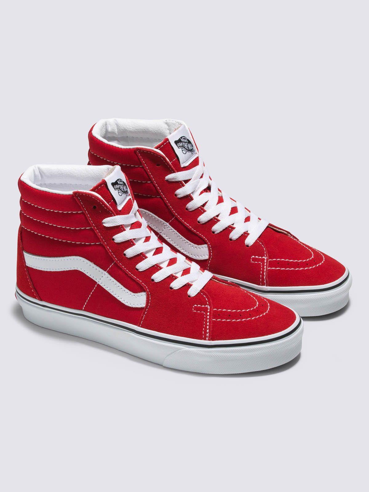 Zapatilla Con Caña Ua Sk8-Hi Rojo Unisex-1