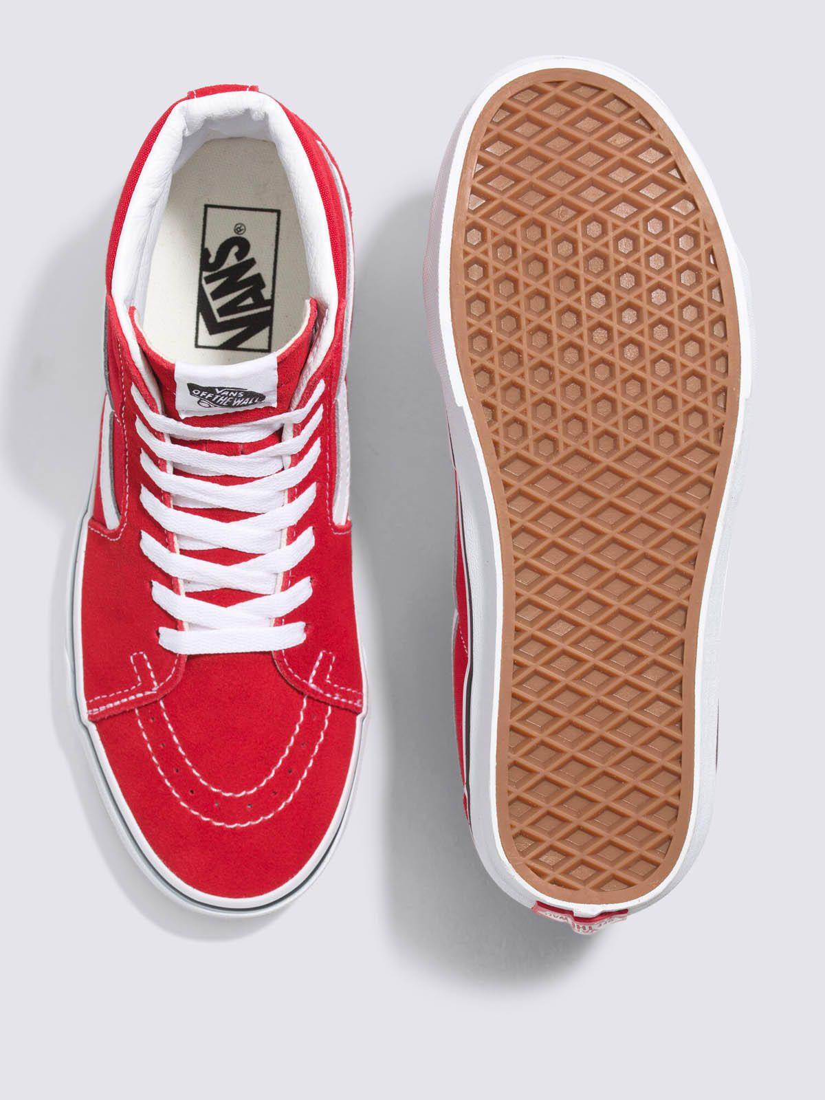 Zapatilla Con Caña Ua Sk8-Hi Rojo Unisex-4