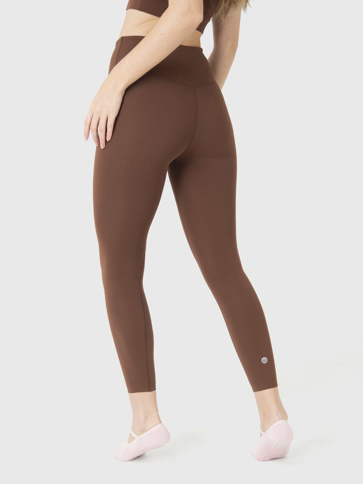 Calza Deportiva Mujer Hr Ankle Leg  Emma Café Oscuro-1