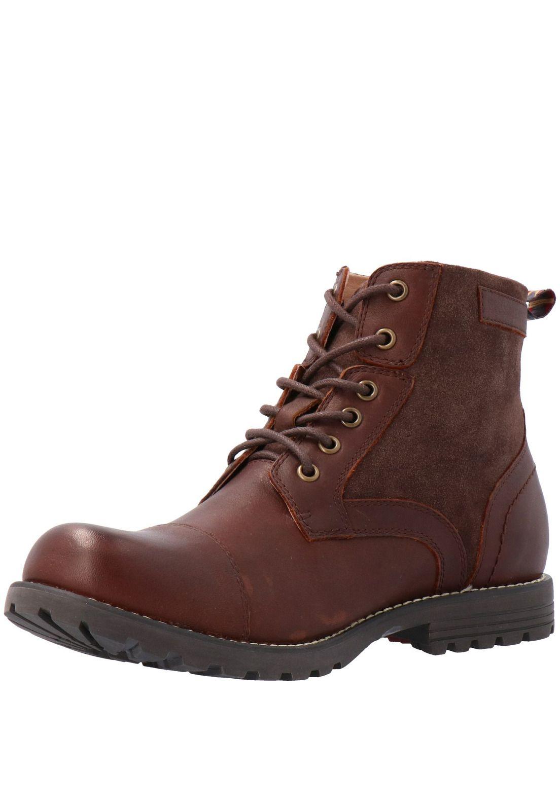 Botin Cuero Hombre Thunder Ii Café-3