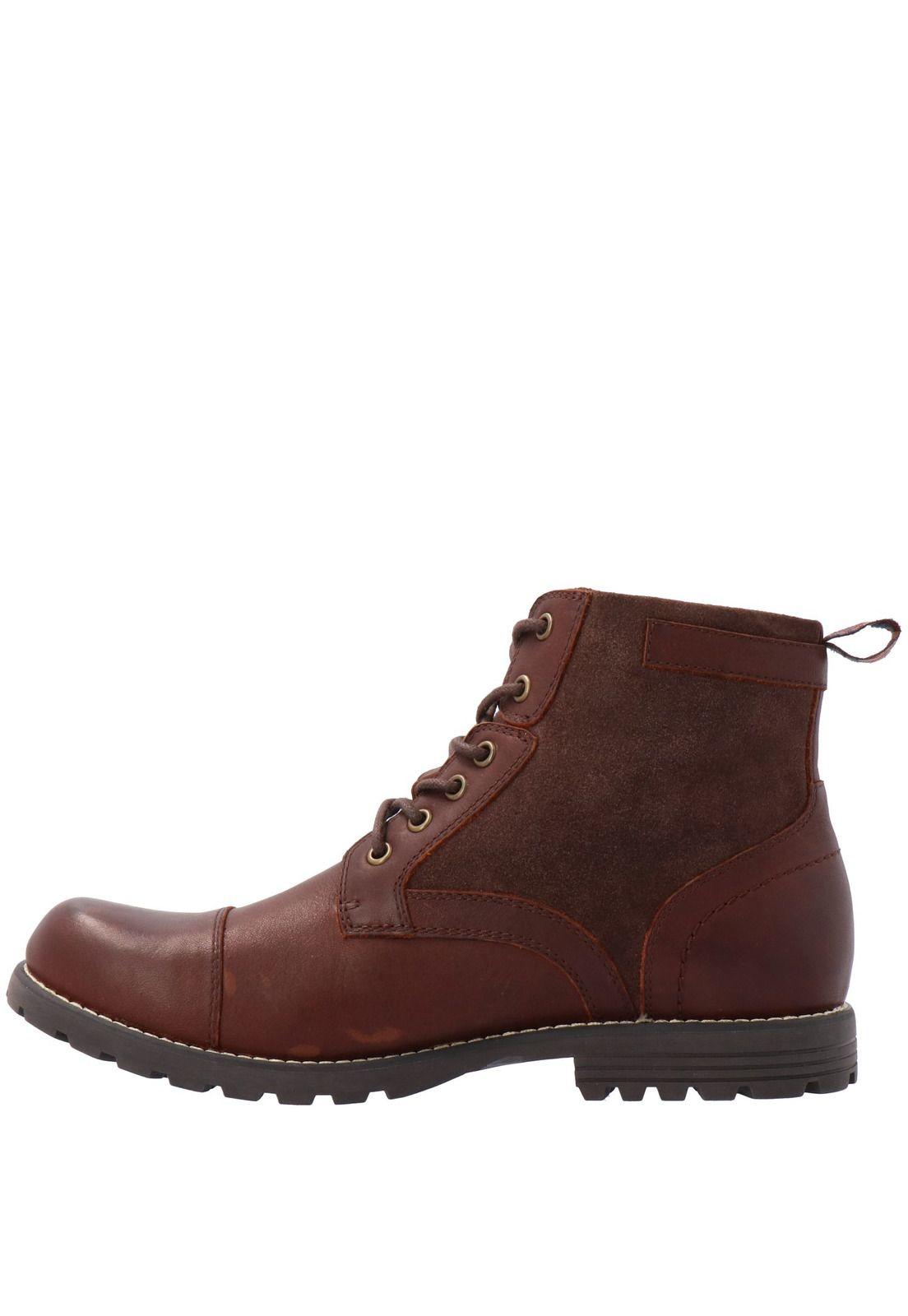 Botin Cuero Hombre Thunder Ii Café-4