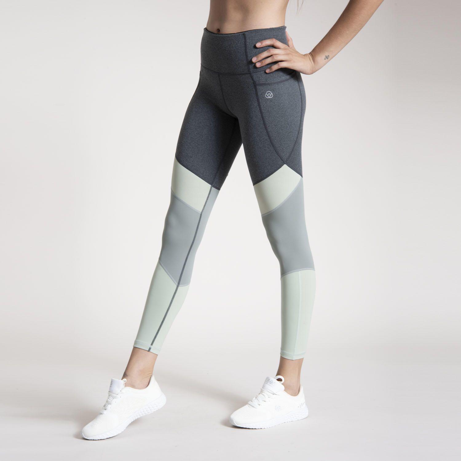 Calzas Mujer Tri-Panel Long Legg Grafito-1
