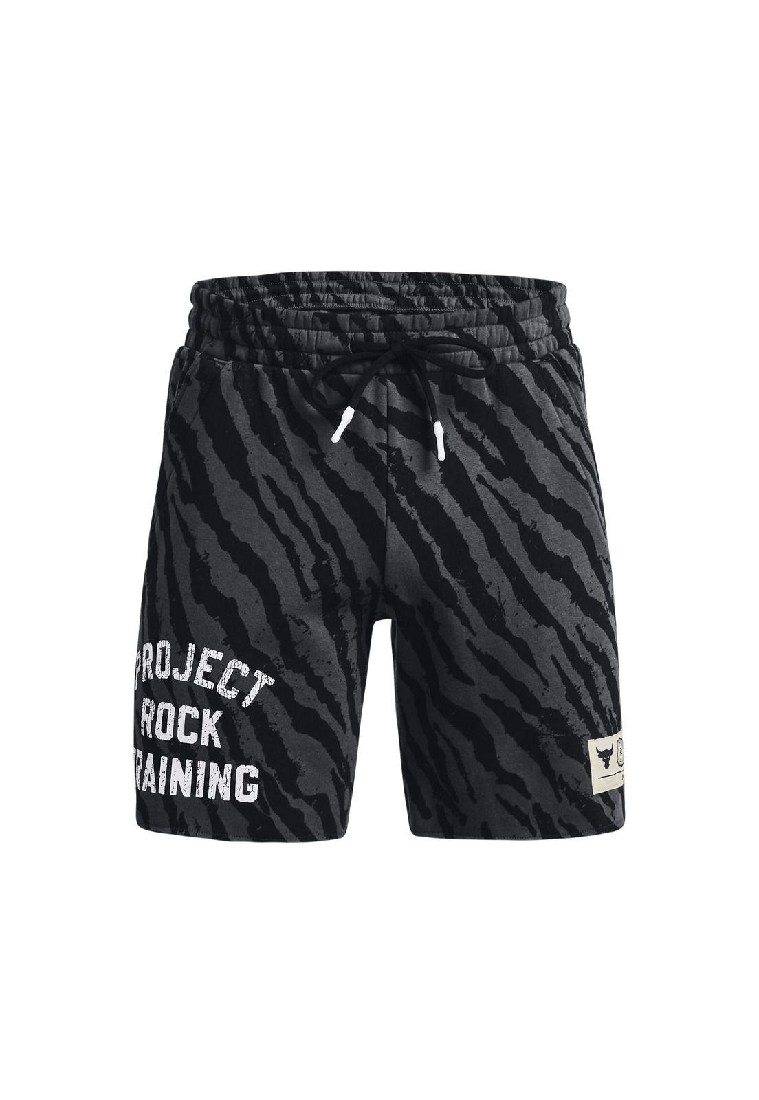 Short Train Project Rock Rival Printed Negro Hombre-0