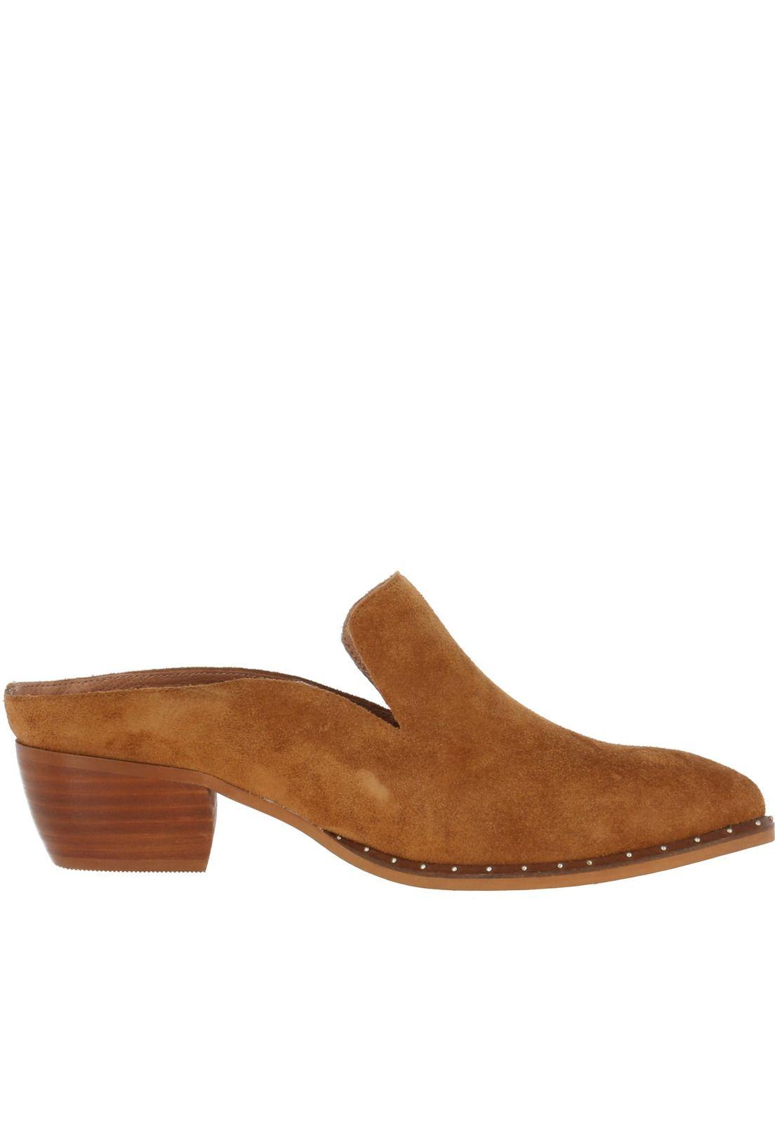 Zapato Gamuza Bruna Café Mujer-2