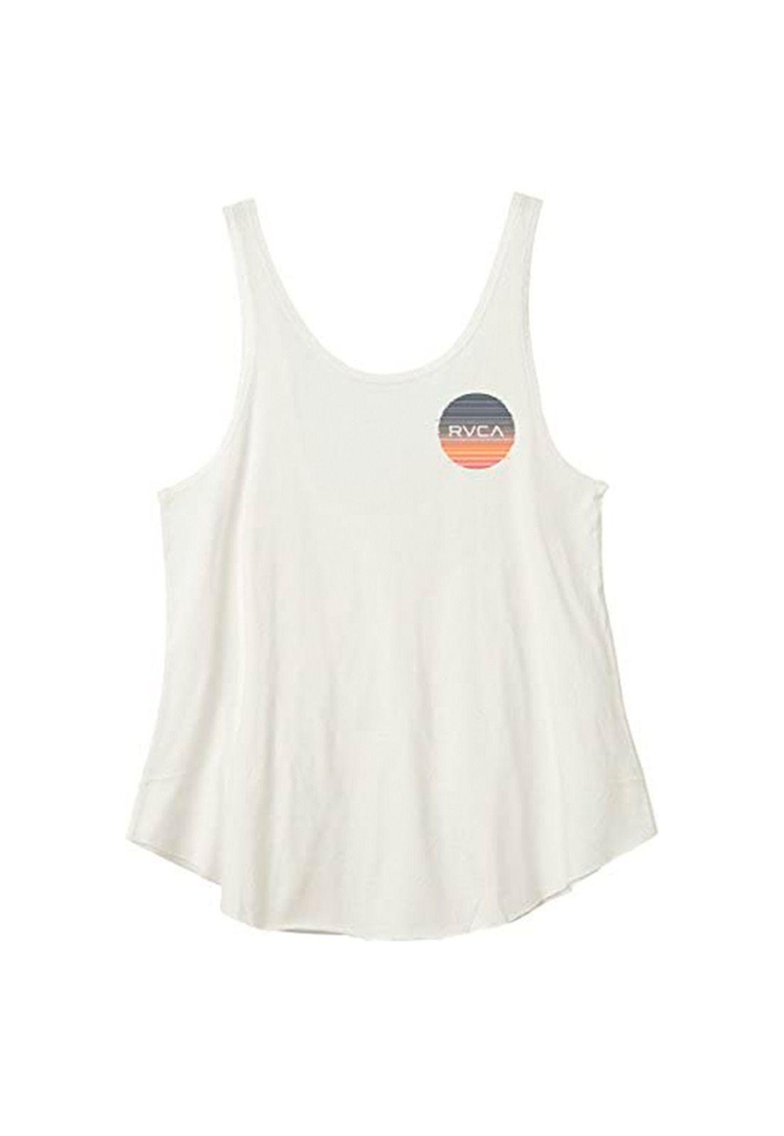 Polera S/M Mujer Glitch Motors Blanco Rvca-0