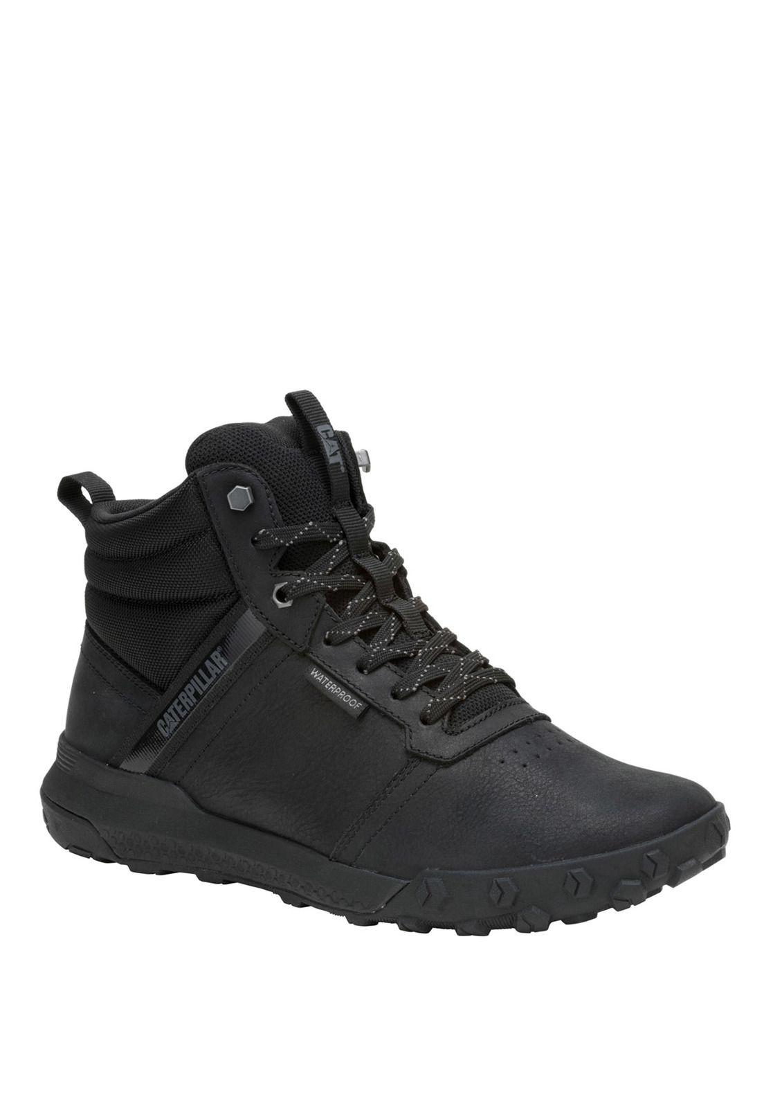 Botin Impermeable Cuero Hombre Hex Ready Mid Negro-0