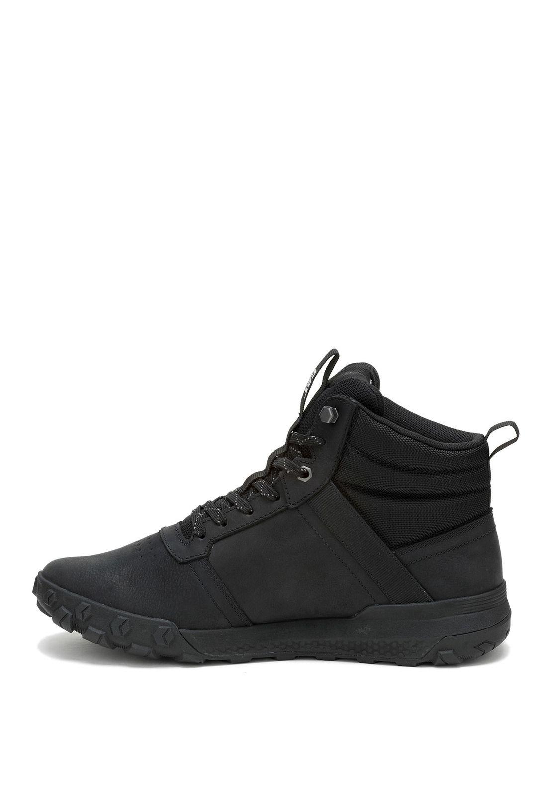 Botin Impermeable Cuero Hombre Hex Ready Mid Negro-3