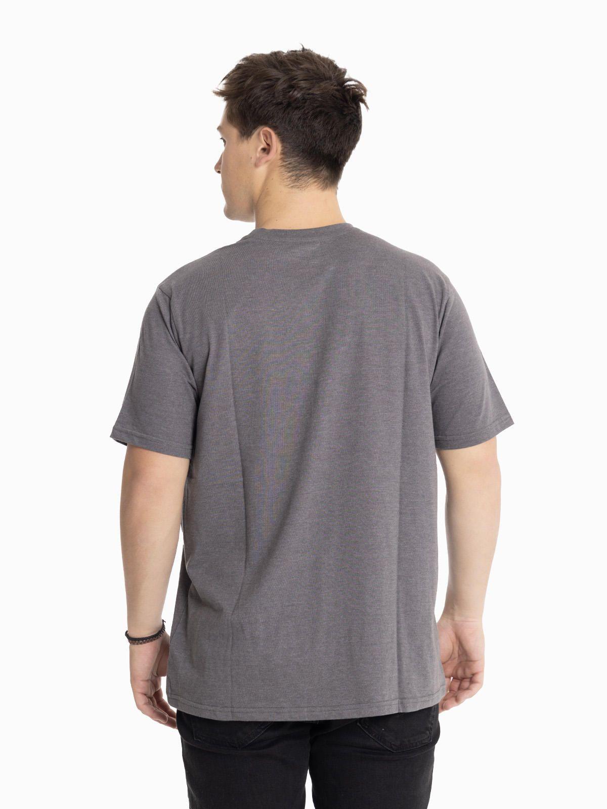 Polera Manga Corta Unisex Caterpillar Logo Tee Gris-3