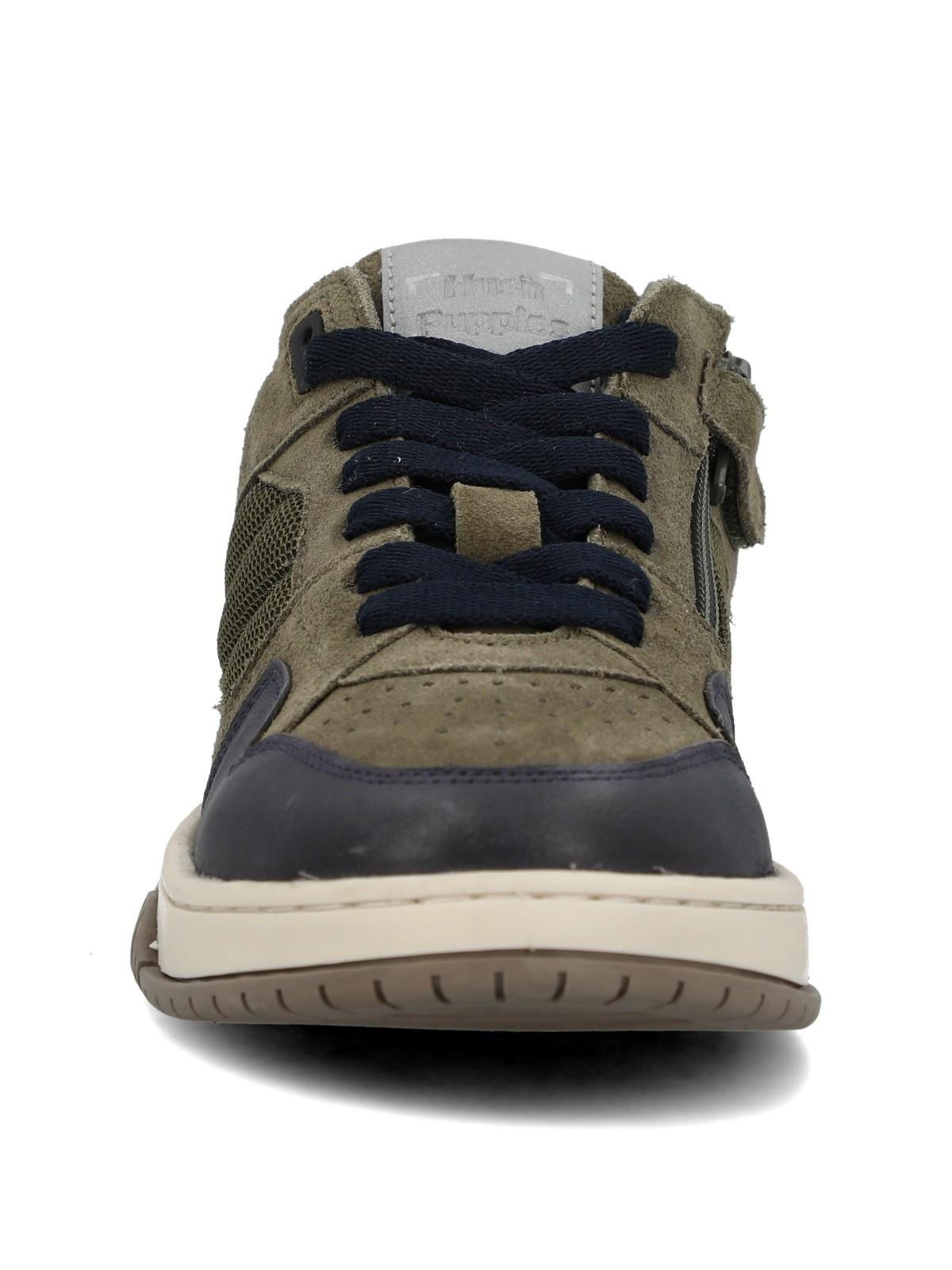 Zapatilla Cuero Niño Cameo Verde-3