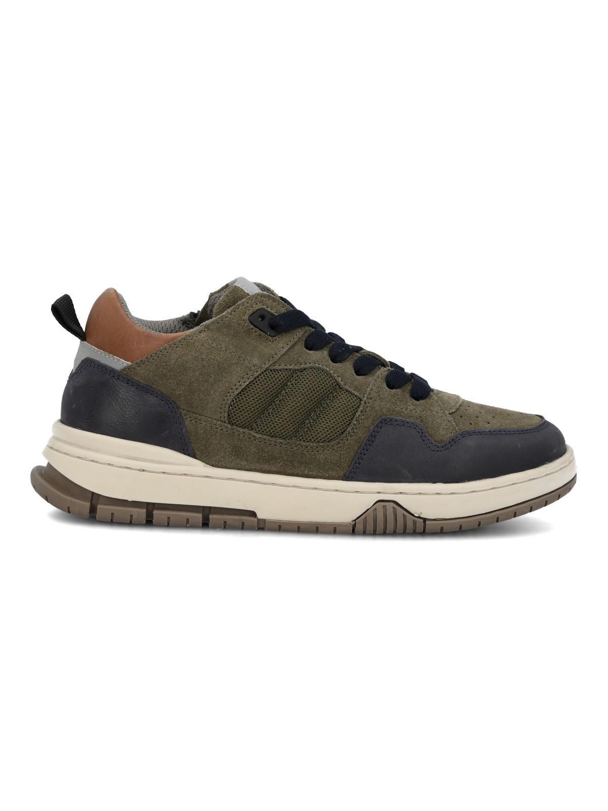 Zapatilla Cuero Niño Cameo Verde-0