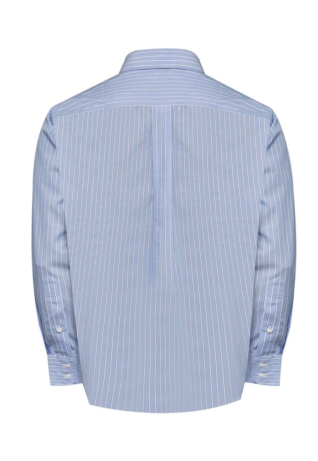 Camisa Cuello Button-Down Hombre WF Celeste-3