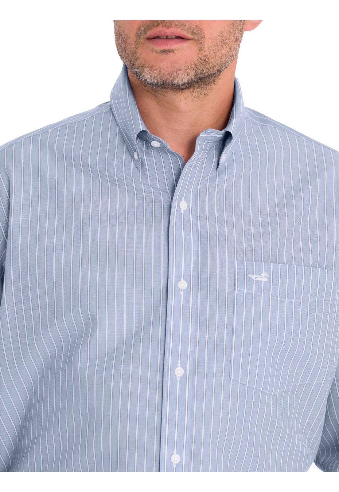 Camisa Cuello Button-Down Hombre WF Celeste-9