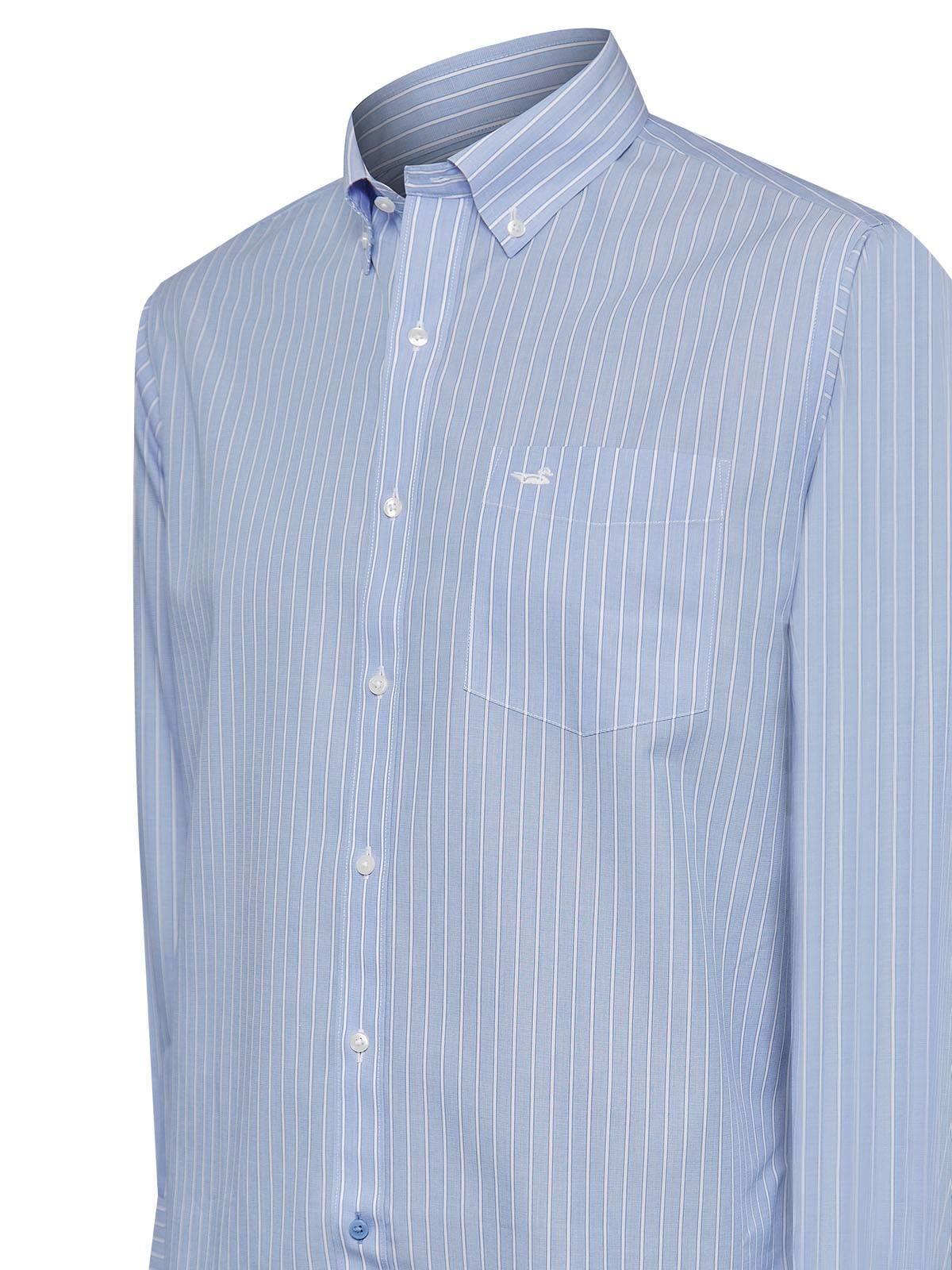 Camisa Cuello Button-Down Hombre WF Celeste-4