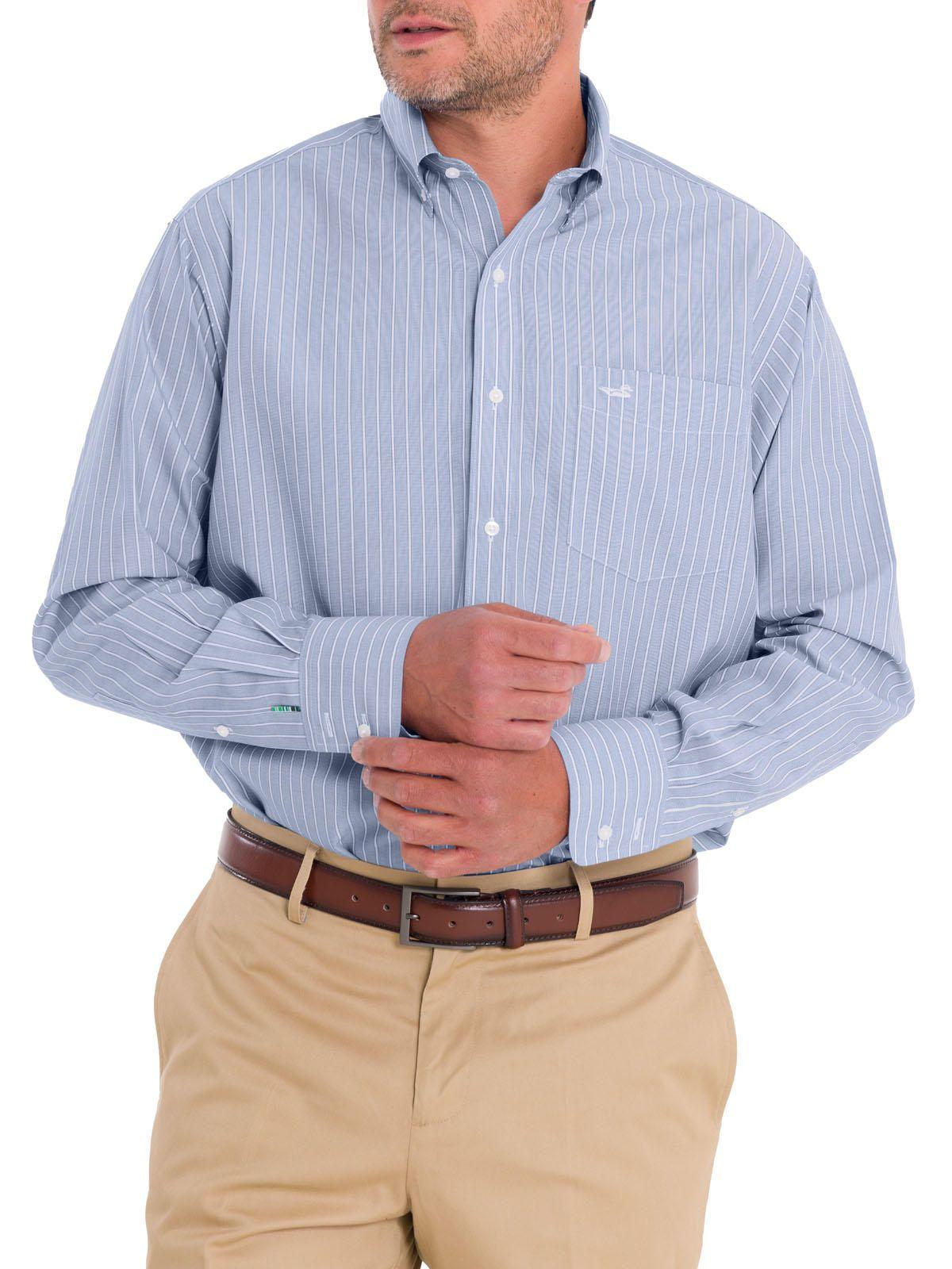 Camisa Cuello Button-Down Hombre WF Celeste-6